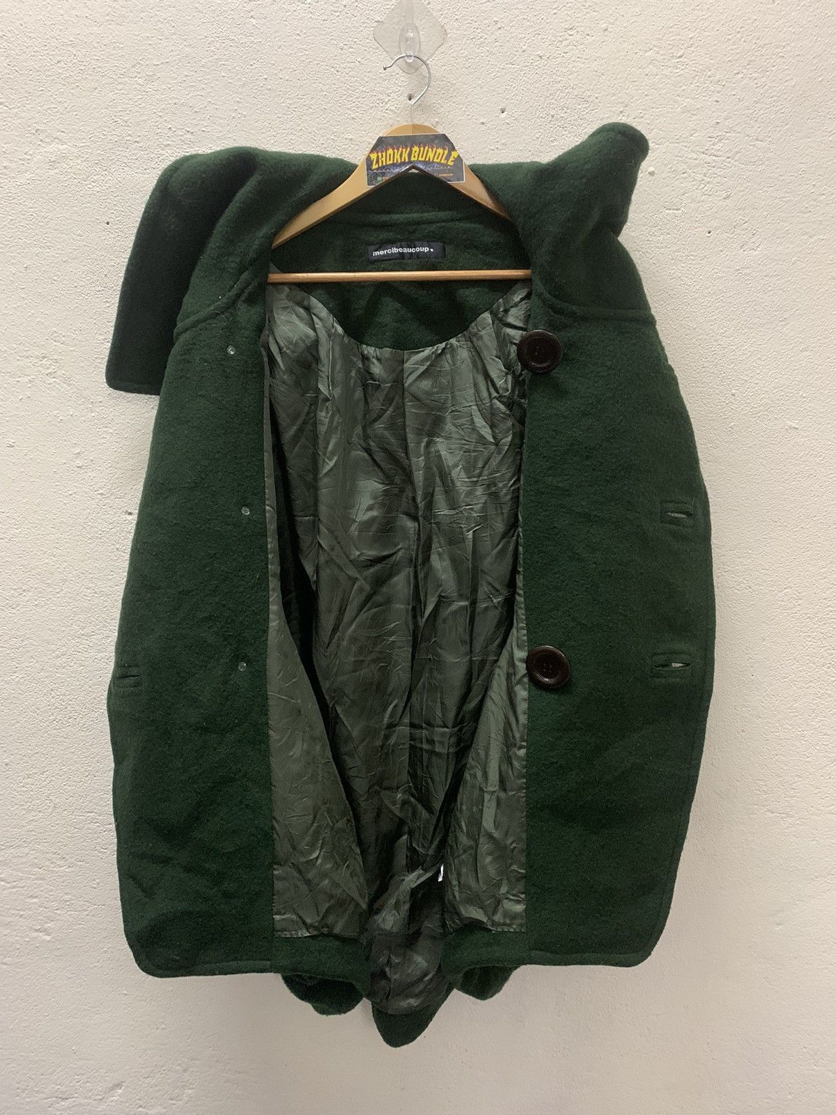 Issey Miyake Mercibeaucoup Issey Miyake Big Button Wool Oversized Jacket Size 3XL / US 20-22 - 5 Thumbnail