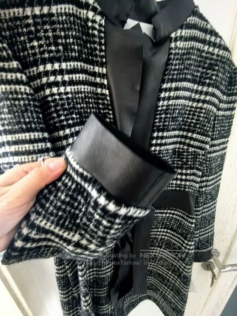 Valentino Valentino Houndstooth coat Size L / US 10 / IT 46 - 6 Thumbnail