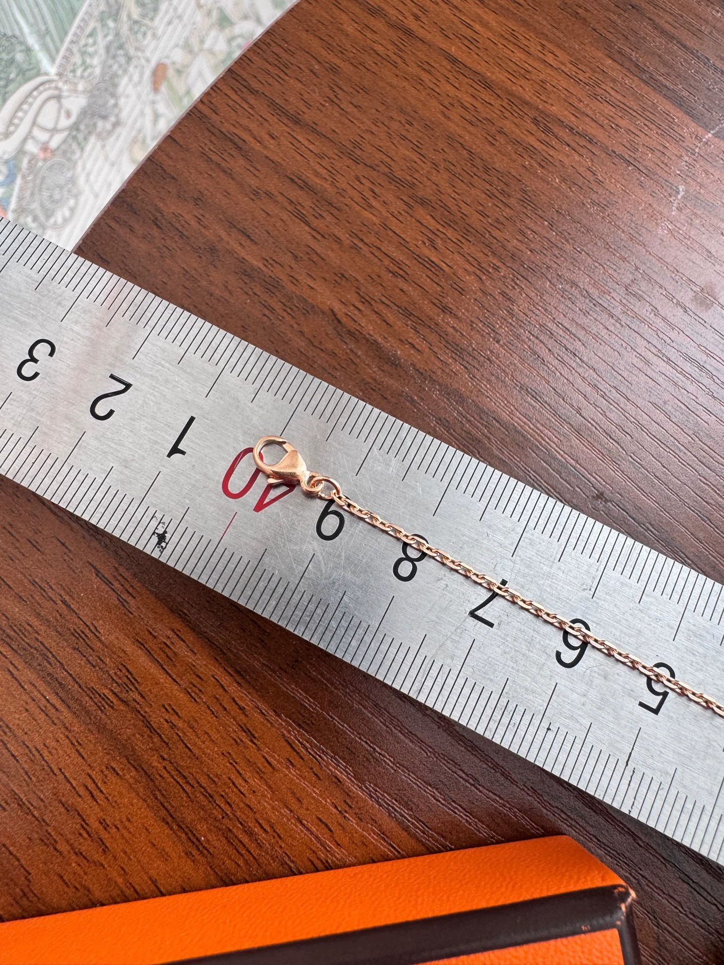 Hermes HERMES Mini Pop H Necklace Milk Tea Rose Gold Size ONE SIZE - 9 Thumbnail