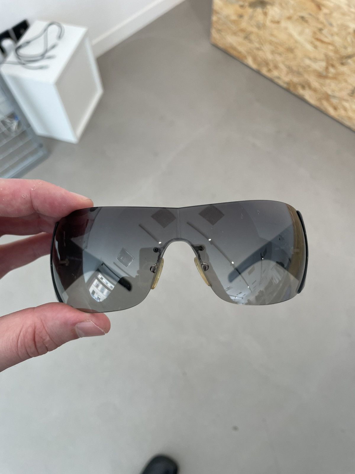 Prada shied logo sunglasses