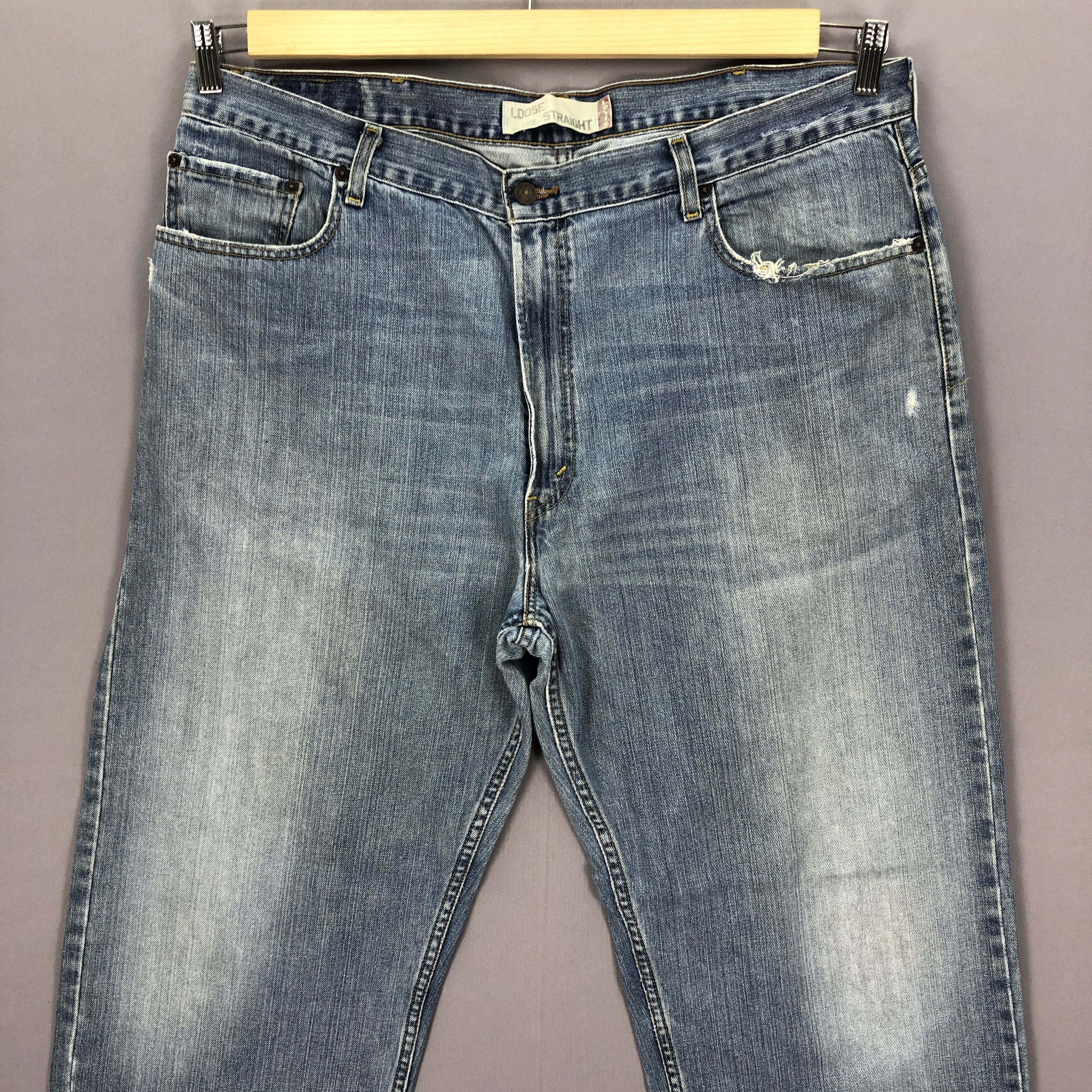 Levi's Vintage Levis 569 Baggy Jeans Levi's Faded Ligh Wash Denim Size US 40 / EU 56 - 3 Thumbnail