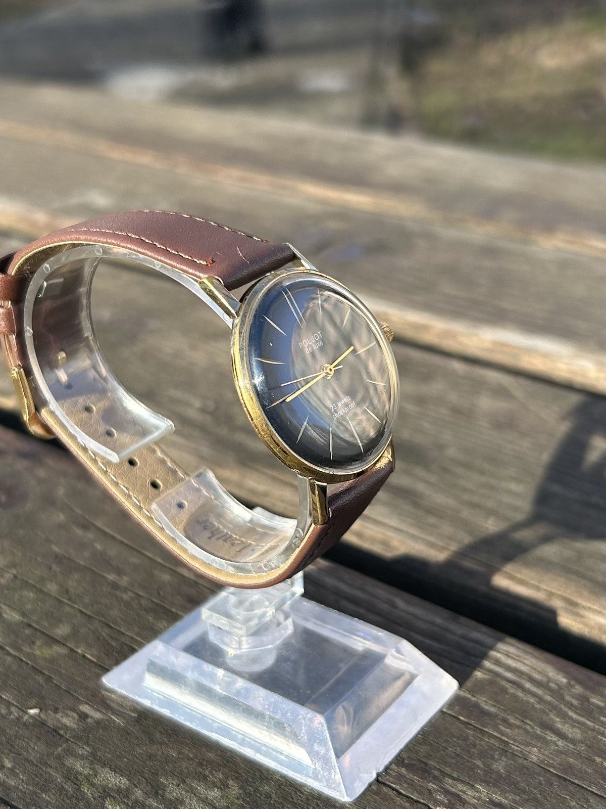 Vintage Vintage Watch Poljot Gold Plated Mechanical Authentic 1980s Size ONE SIZE - 13 Thumbnail