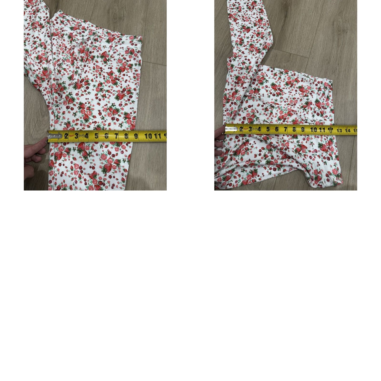 LoveShackFancy VINTAGE LOVESHACKFANCY Brently Fruity Print Slim Pajama Pants Womens XS Cotton Size 26" / US 2 / IT 38 - 9 Thumbnail
