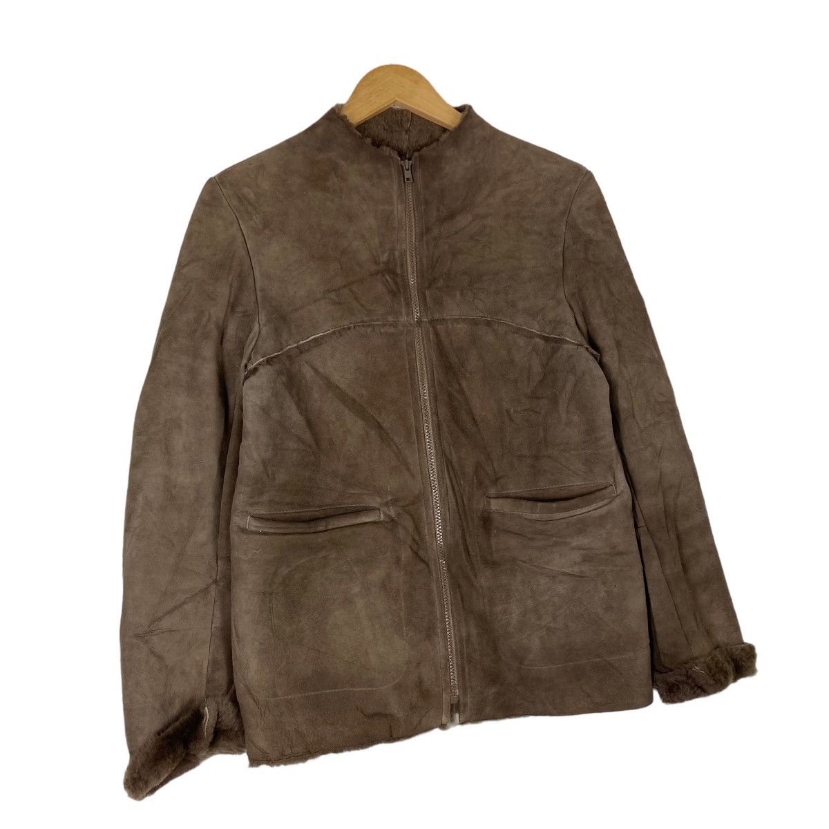Beams Plus Ray Beams Fur Maunton Lamb Zipper Jacket Size US M / EU 48-50 / 2 - 3 Thumbnail