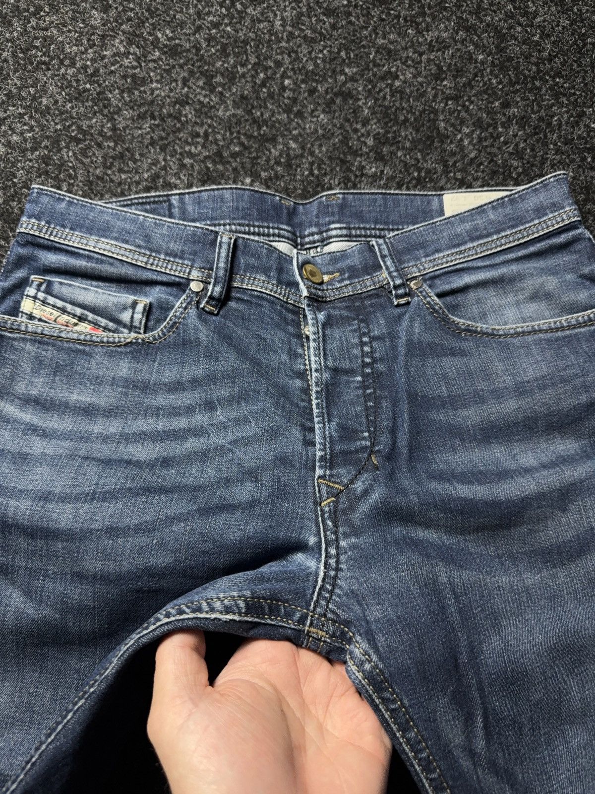 Diesel Luxury 00s Diesel Tepphar Slim Tapered Jeans Rock Y2K Denim Size US 30 / EU 46 - 7 Thumbnail