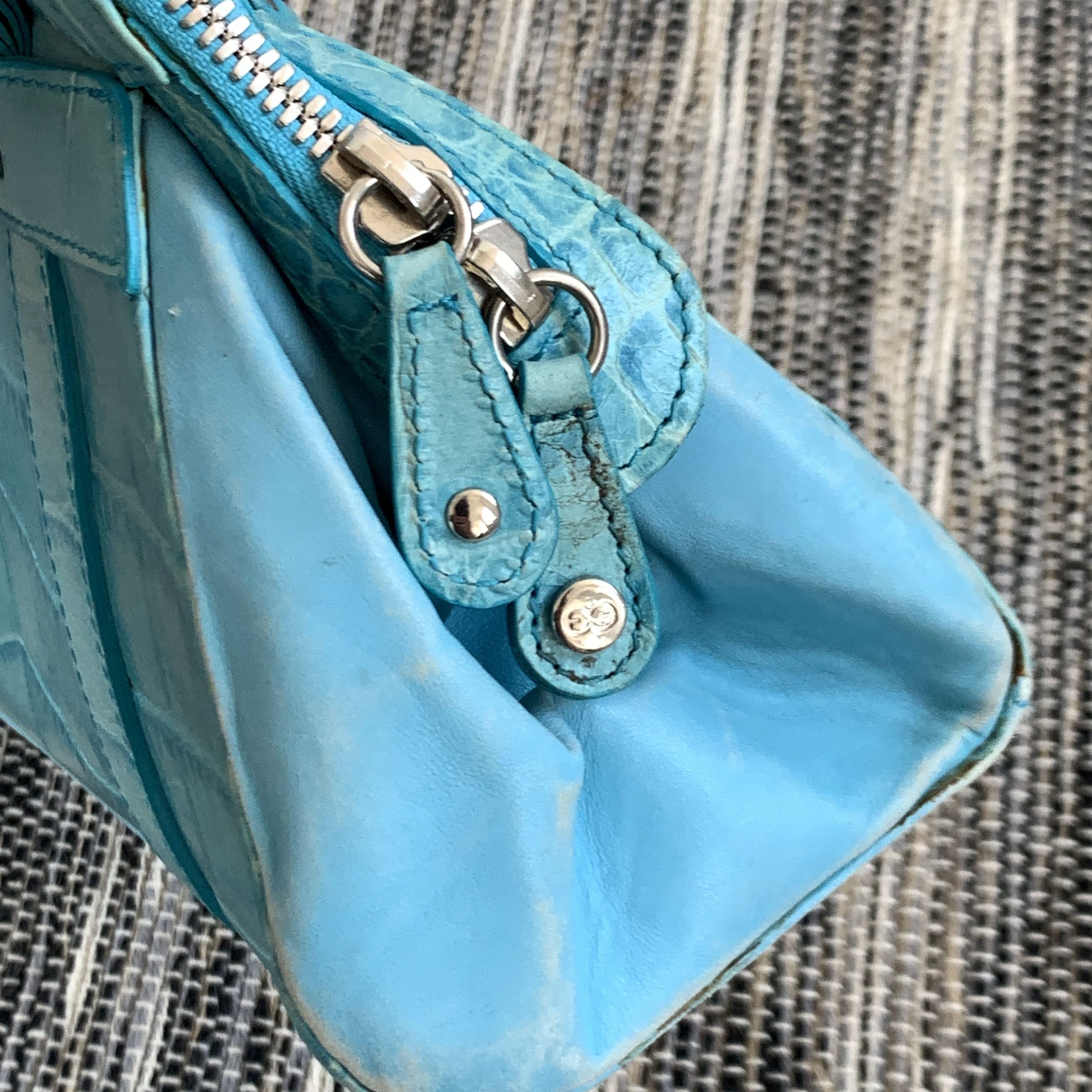 Escada Vintage Escada 90s Rare Women's Blue Handle Bag Size ONE SIZE - 6 Thumbnail