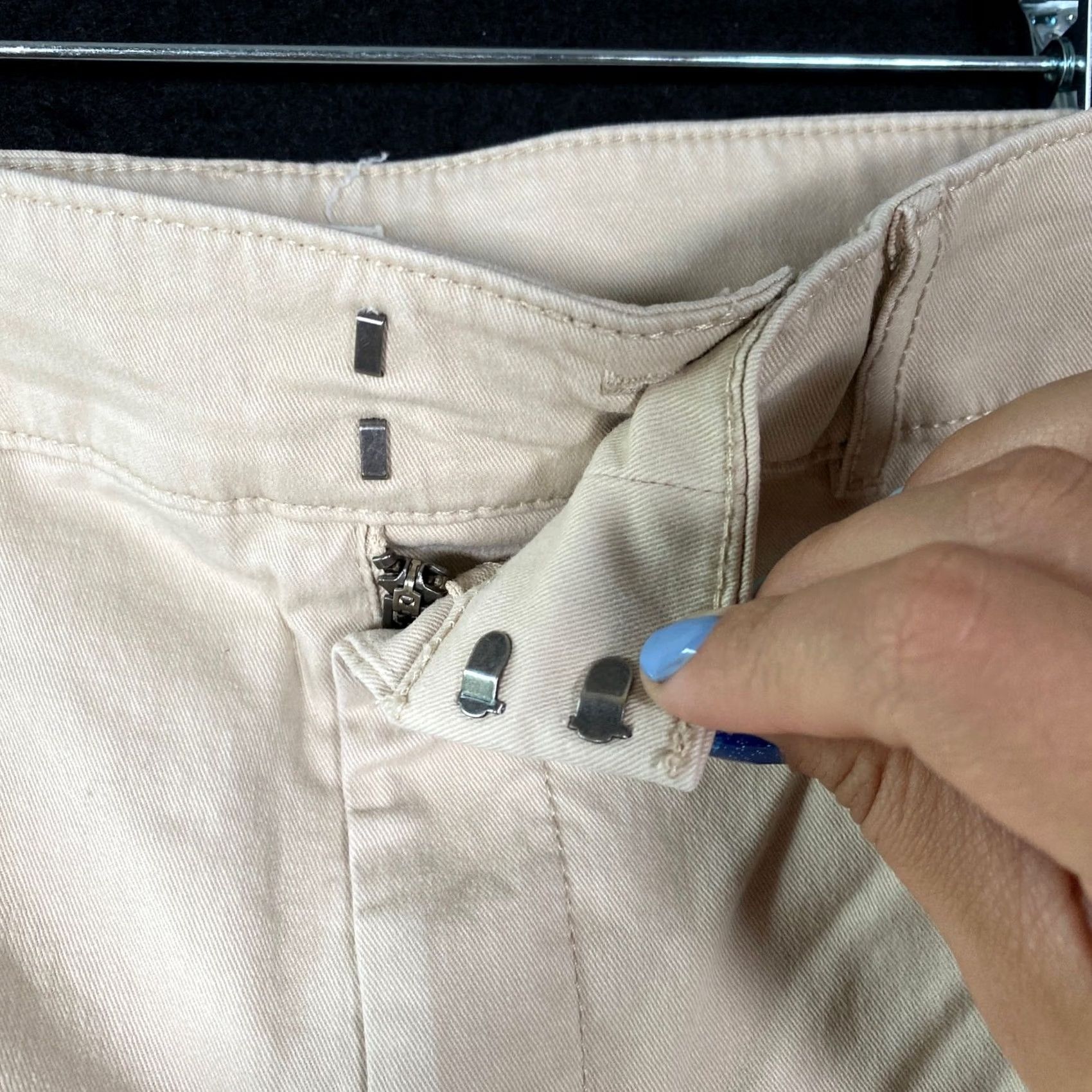 Loft LOFT Womens Pants Tan Mid Rise Straight Chino Stretch 8 Size 30" / US 8 / IT 44 - 4 Thumbnail