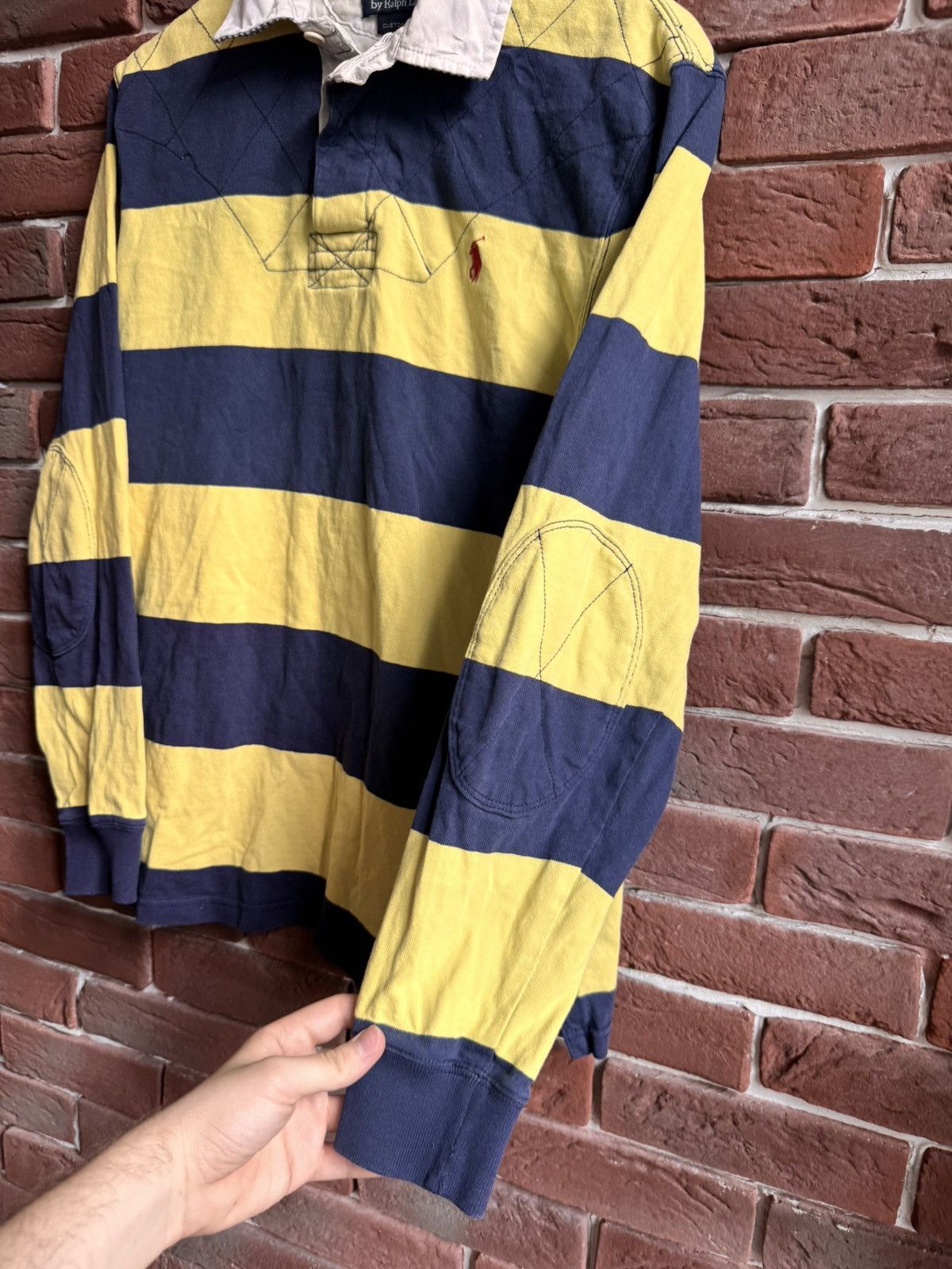 Polo Ralph Lauren Vintage Rugby Yellow Long Sleeve Polo Ralph Lauren PRL Size US M / EU 48-50 / 2 - 6 Thumbnail