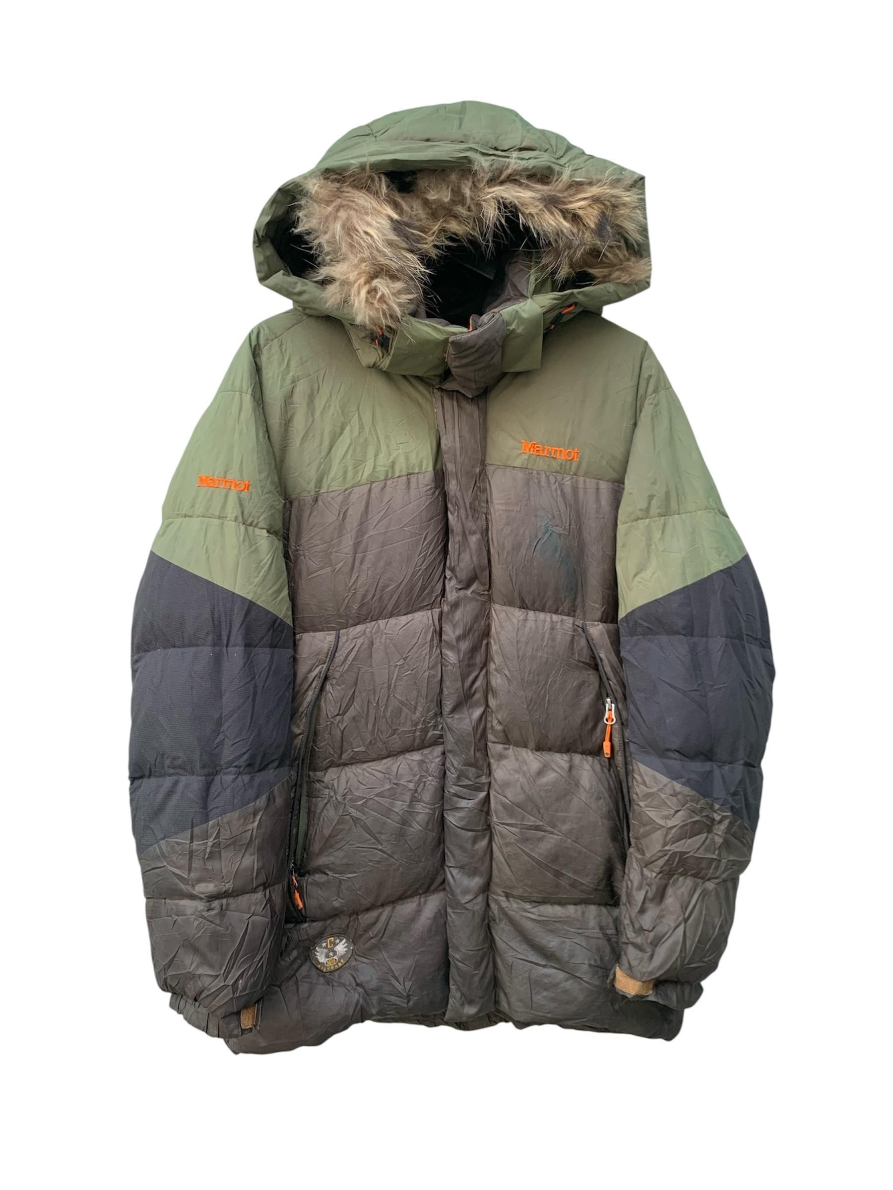 Marmot Vintage Marmot Airborne Puffer Fur Hoodie Jacket Size US L / EU 52-54 / 3 - 1 Thumbnail