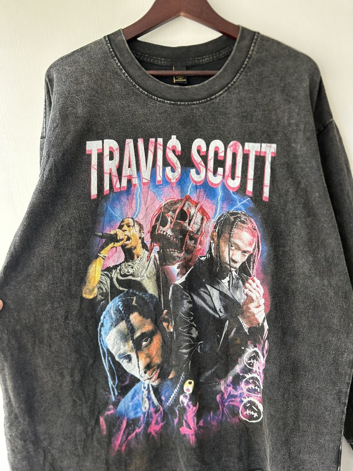 Rap Tees Travis Scott Sunfaded Raptees Tee Size US L / EU 52-54 / 3 - 1 Thumbnail