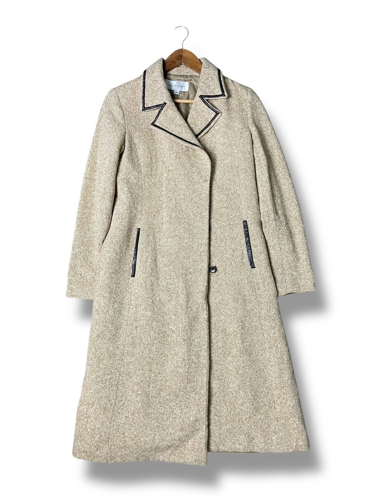 Jil Stuart × Vintage Jill Stuart Brand Long Wool Coat (61) Size US M / EU 48-50 / 2 - 1 Thumbnail