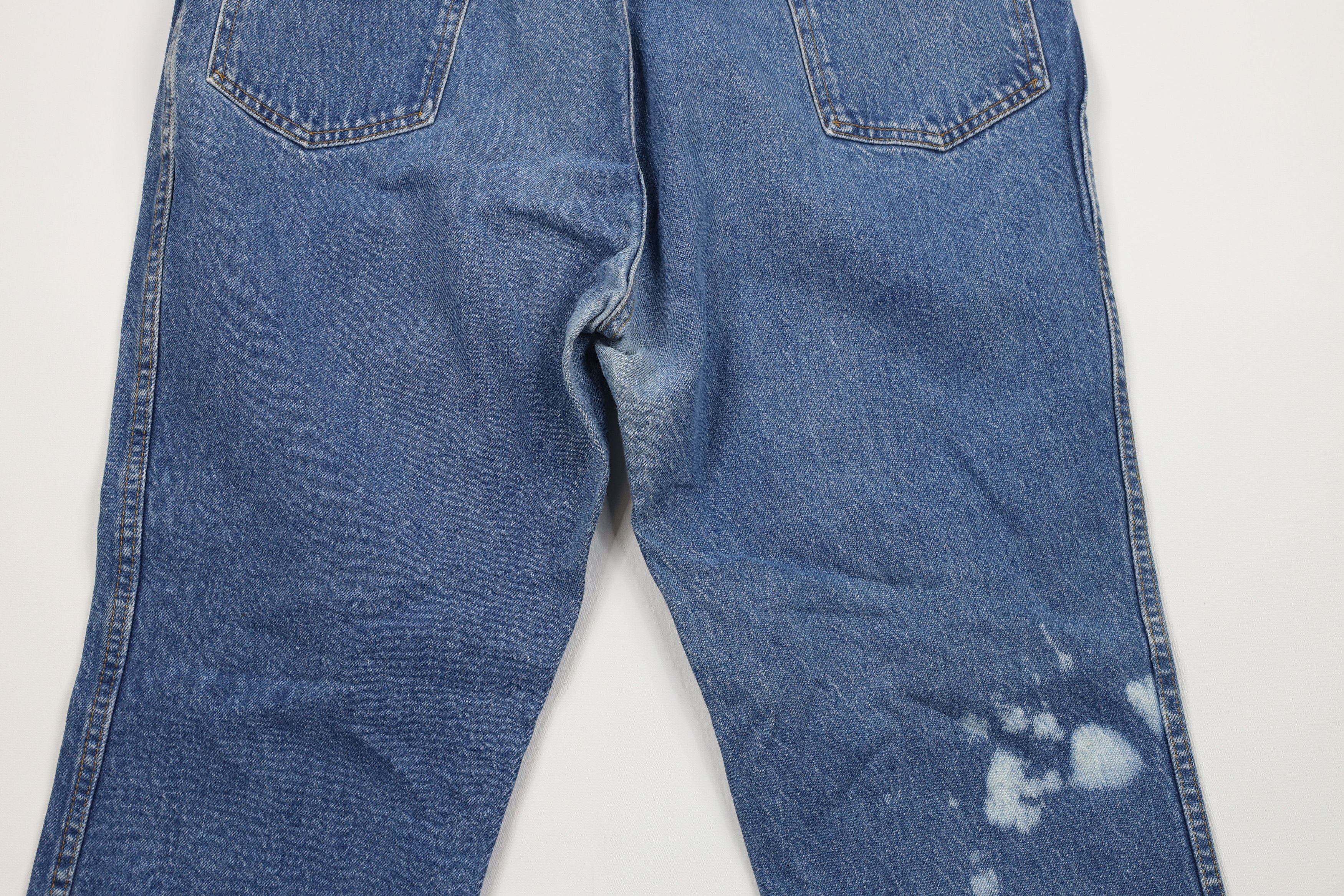 Vintage Vintage 90s Streetwear Flared Wide Leg Denim Jeans Blue USA Size US 38 / EU 54 - 11 Thumbnail