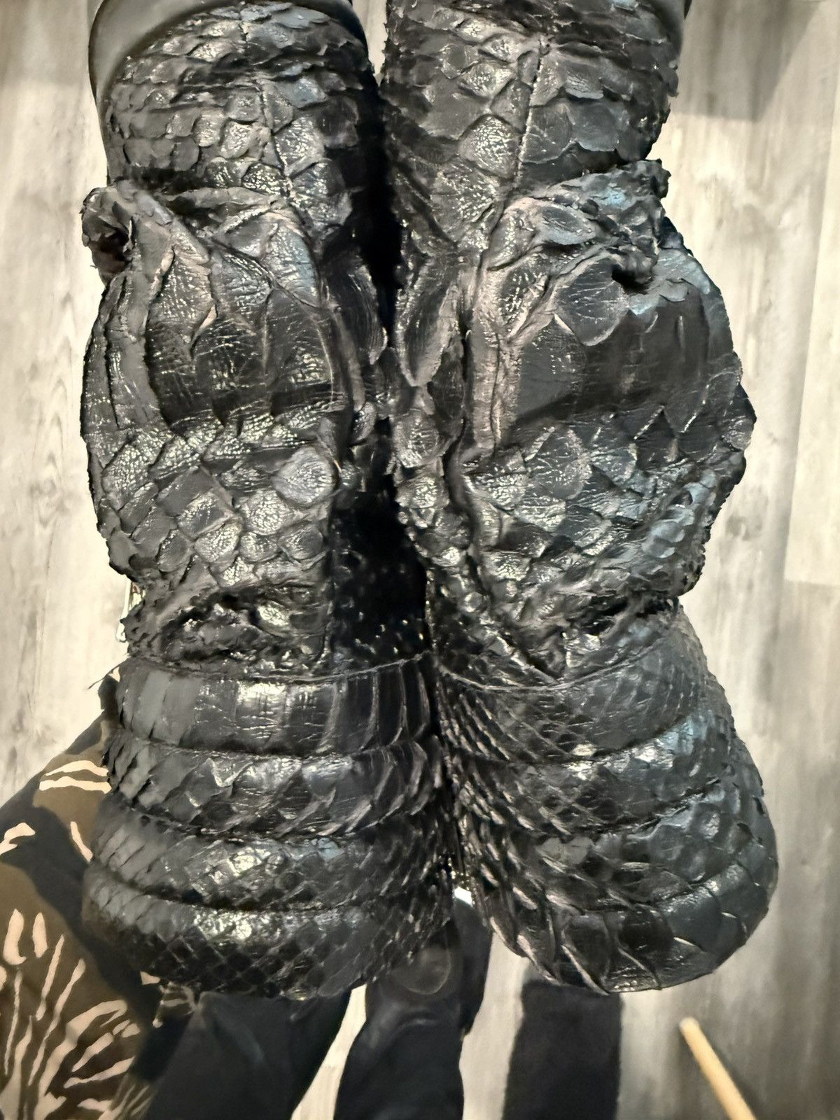 Rick Owens Rick Owens Snakeskin Cargobasket Size US 11 / EU 44 - 3 Thumbnail