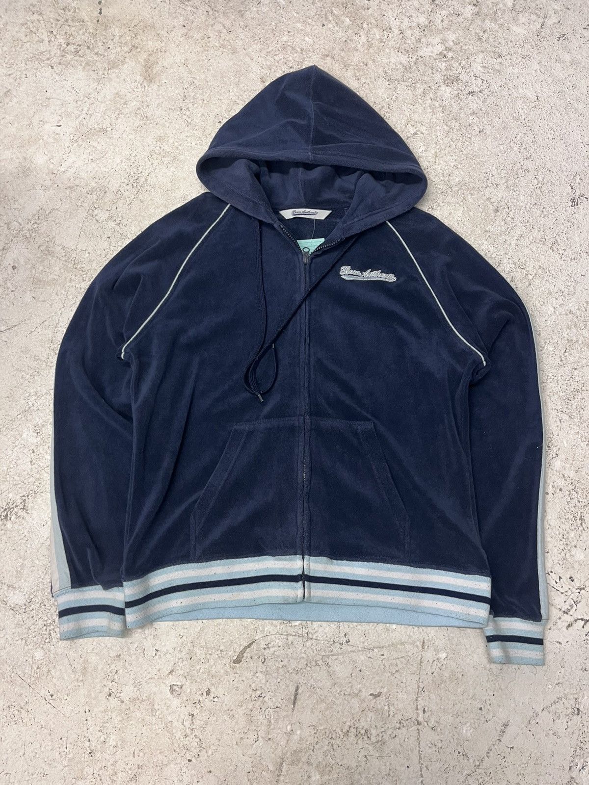 Vintage Vintage navy blue boca hoodie Size L / US 10 / IT 46 - 2 Thumbnail