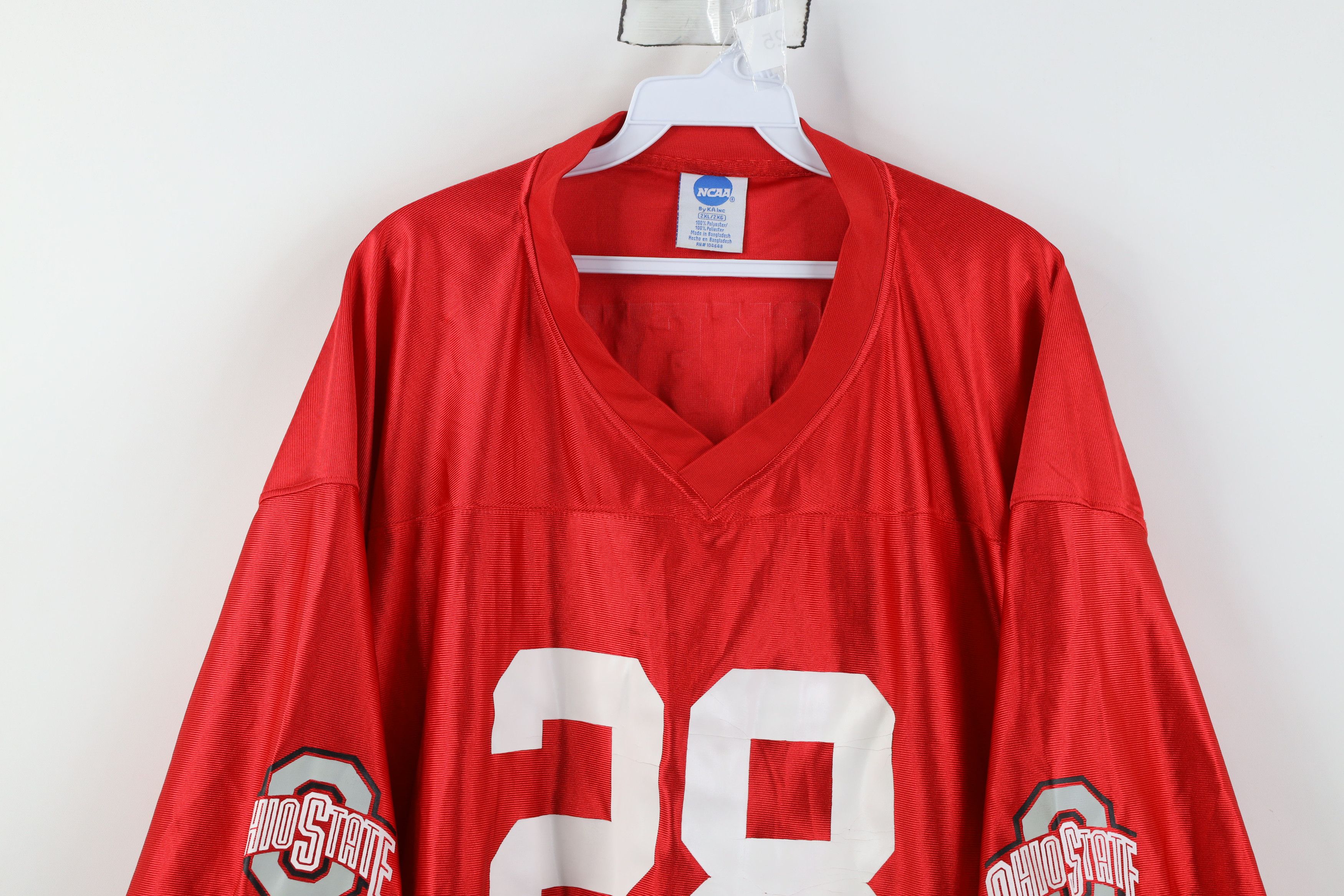 Vintage Vintage The Ohio State University Football Jersey Red #28 Size US XXL / EU 58 / 5 - 2 Thumbnail