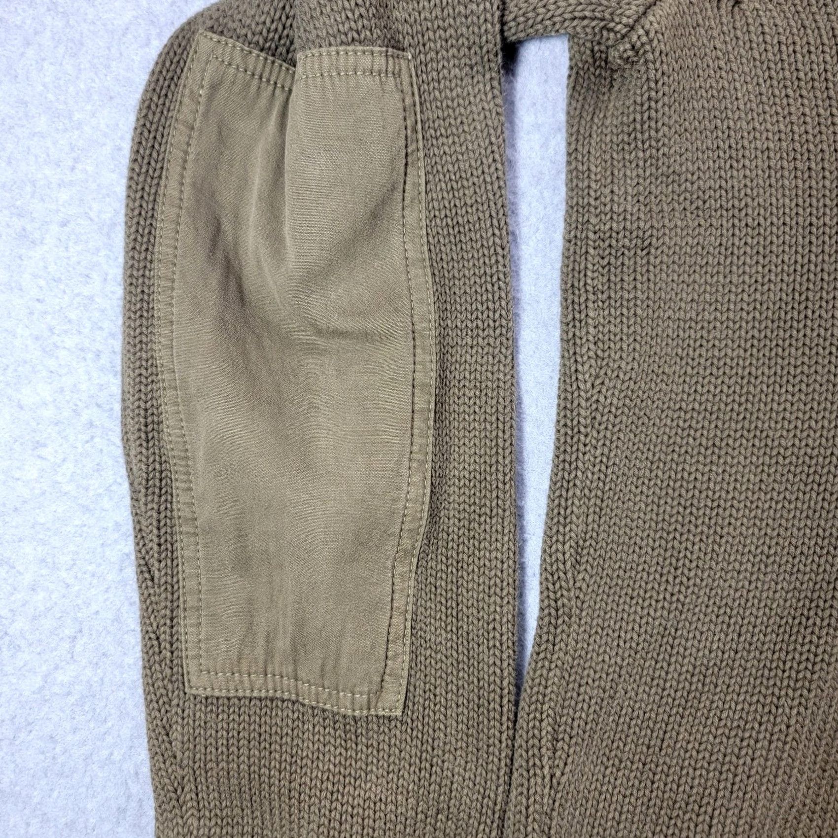 Polo Ralph Lauren Polo Ralph Lauren Sweater Mens L Green Mock Neck Henley Pullover Canvas Pocket Knitted Solid Casual Winter Long Sleeve Tight-Knit Cotton Size US L / EU 52-54 / 3 - 3 Thumbnail