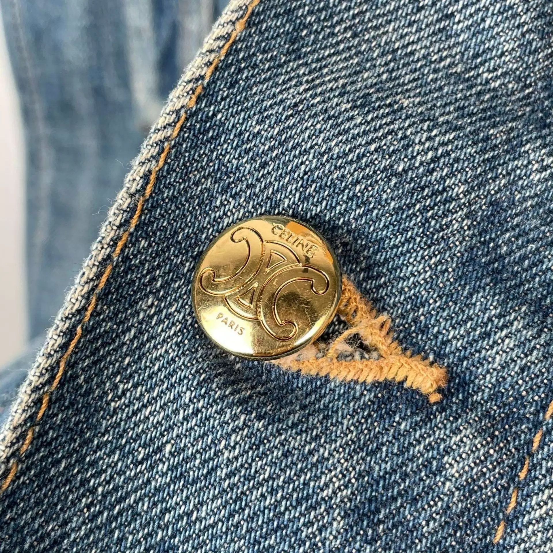 Celine CELINE Denim Jacket S 260211CM1HQ49 Size S / US 4 / IT 40 - 5 Thumbnail