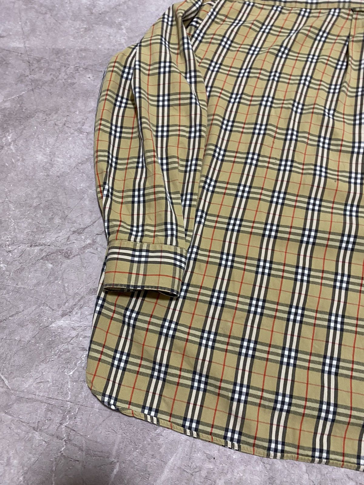 Vintage 90s Burberrys of London Button Nova Check Shirt Y2K