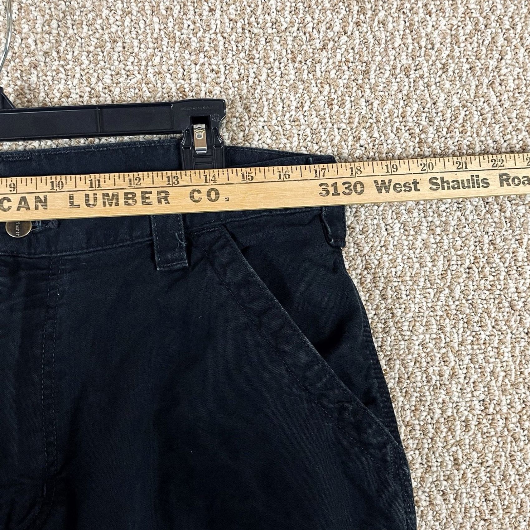 Carhartt Carhartt Pants Mens 35x30 Black B151 Loose Fit Utility Workwear Grunge Vtg 163 Size US 35 - 7 Thumbnail