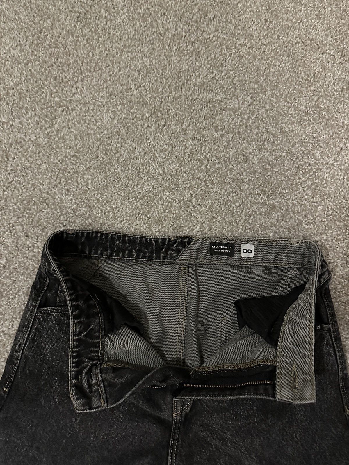 Volcom Volcom Solver Jeans Men's W30 x L31 Black Straight Skater Size US 30 / EU 46 - 4 Thumbnail