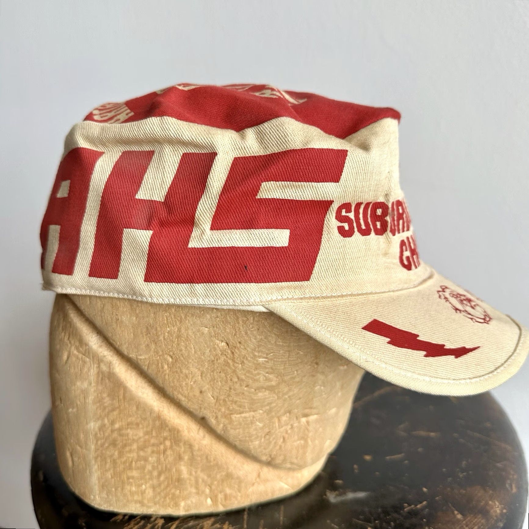 Vintage VINTAGE HaT Cap 1986 Artesia High School Bulldog Football hat Hat? Size ONE SIZE - 3 Thumbnail