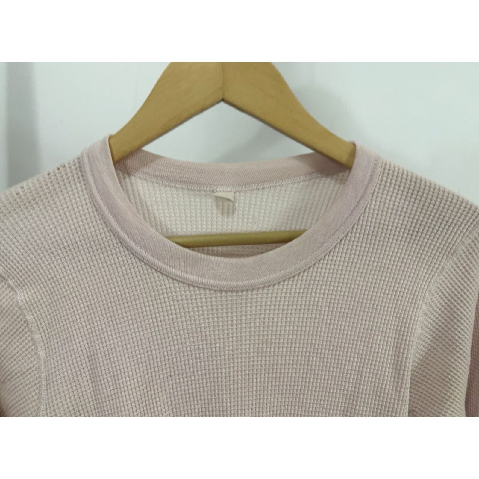 Pinko VTG 70s Light Pink Thermal Long Sleeve T-Shirt Size M Pink 70s Grunge Harley Womens M Size M / US 6-8 / IT 42-44 - 4 Thumbnail