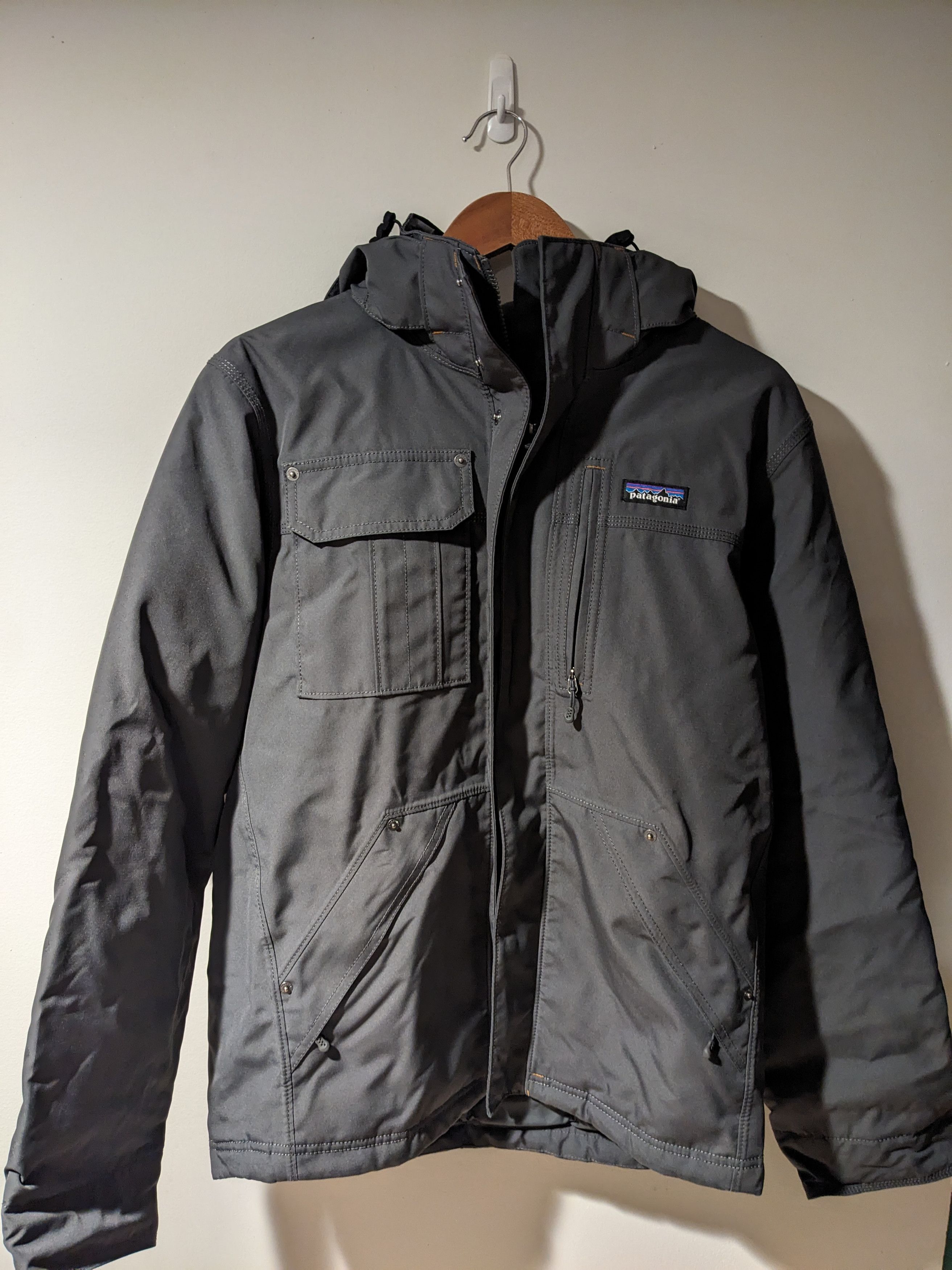 Designer × Patagonia Patagonia Mens Forge Grey Small Wanaka Down Jacket Size US S / EU 44-46 / 1 - 1 Thumbnail