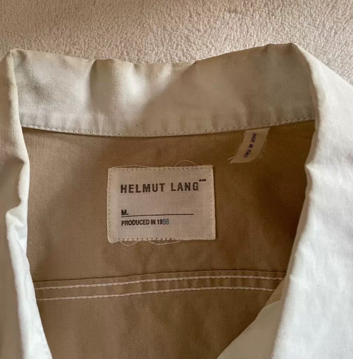 Helmut Lang Helmut Lang 98AW dirty white denim jacket 2412-Nextarrow Size US S / EU 44-46 / 1 - 8 Thumbnail