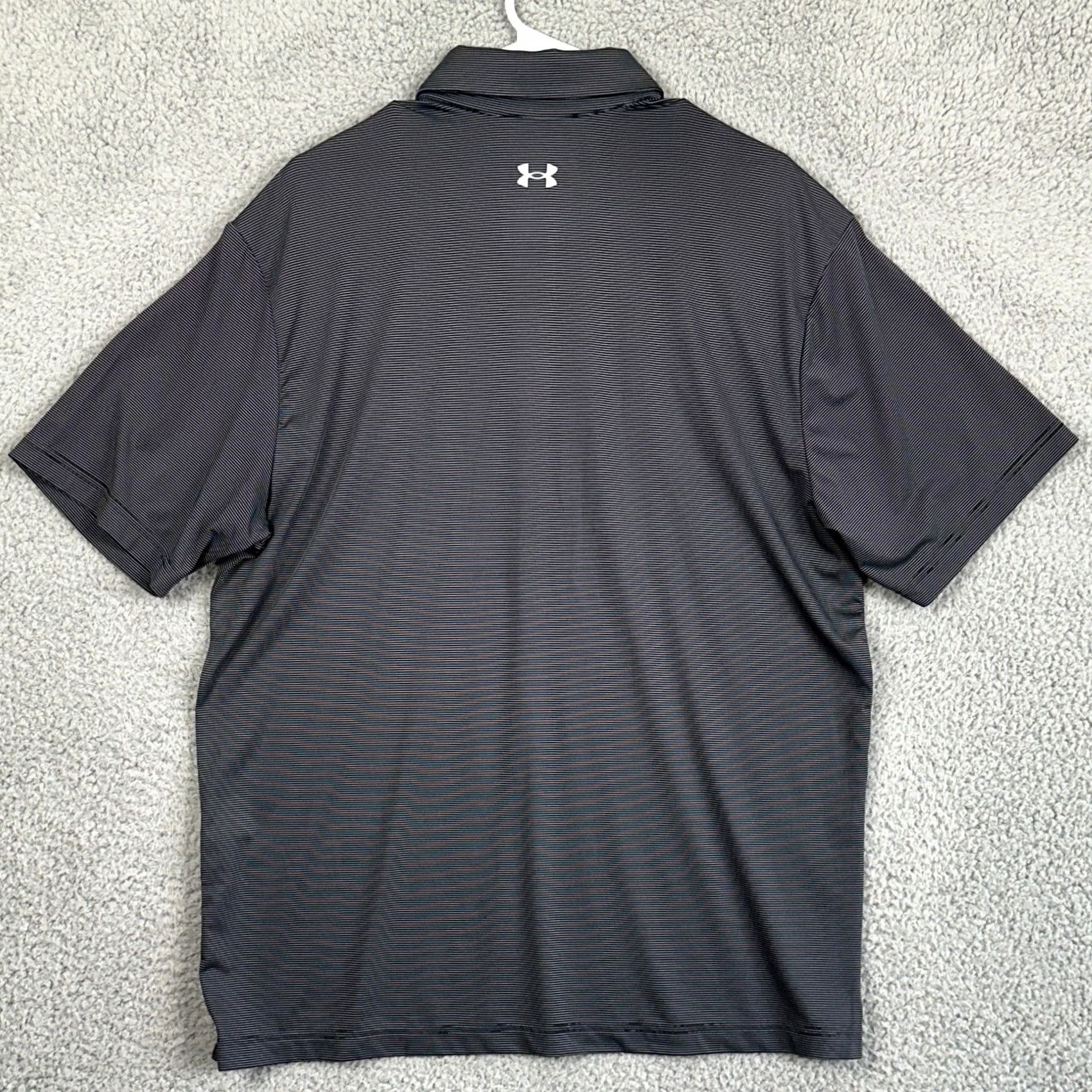 Under Armour Under Armour Polo Shirt Golf Mens Large Black Stripes Arizona Cardinals Rugby Adult Size US L / EU 52-54 / 3 - 3 Thumbnail
