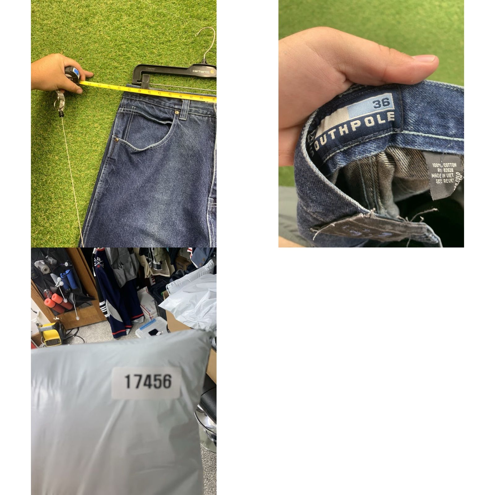 Southpole VINTAGE Southpole Wide Leg Jeans Mens 36x32 Dark Denim Embroidered Y2K Blue Size US 36 / EU 52 - 8 Thumbnail