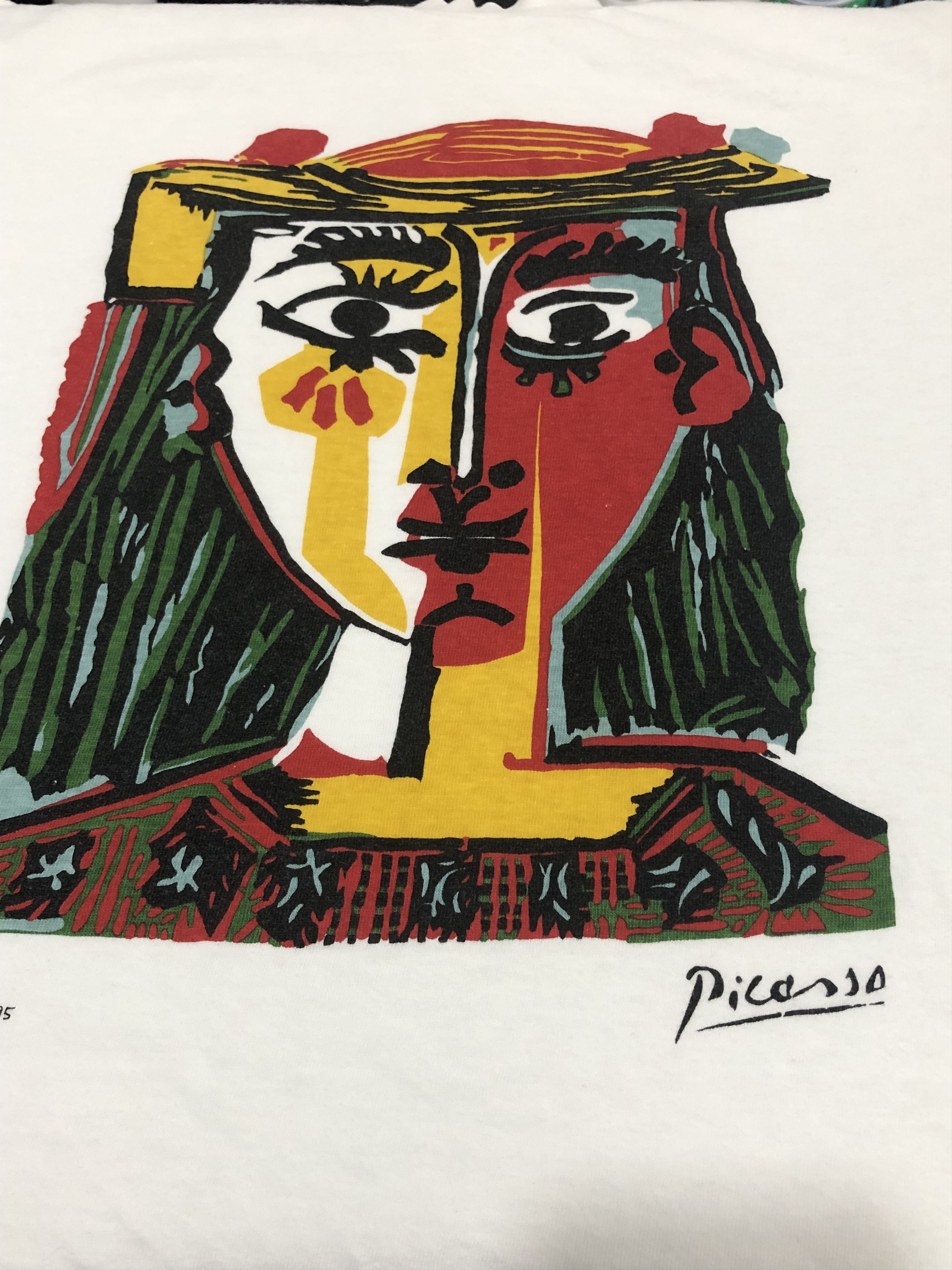 Vintage Vintage 90s Painting Art Picasso Tshirt Size US L / EU 52-54 / 3 - 3 Thumbnail