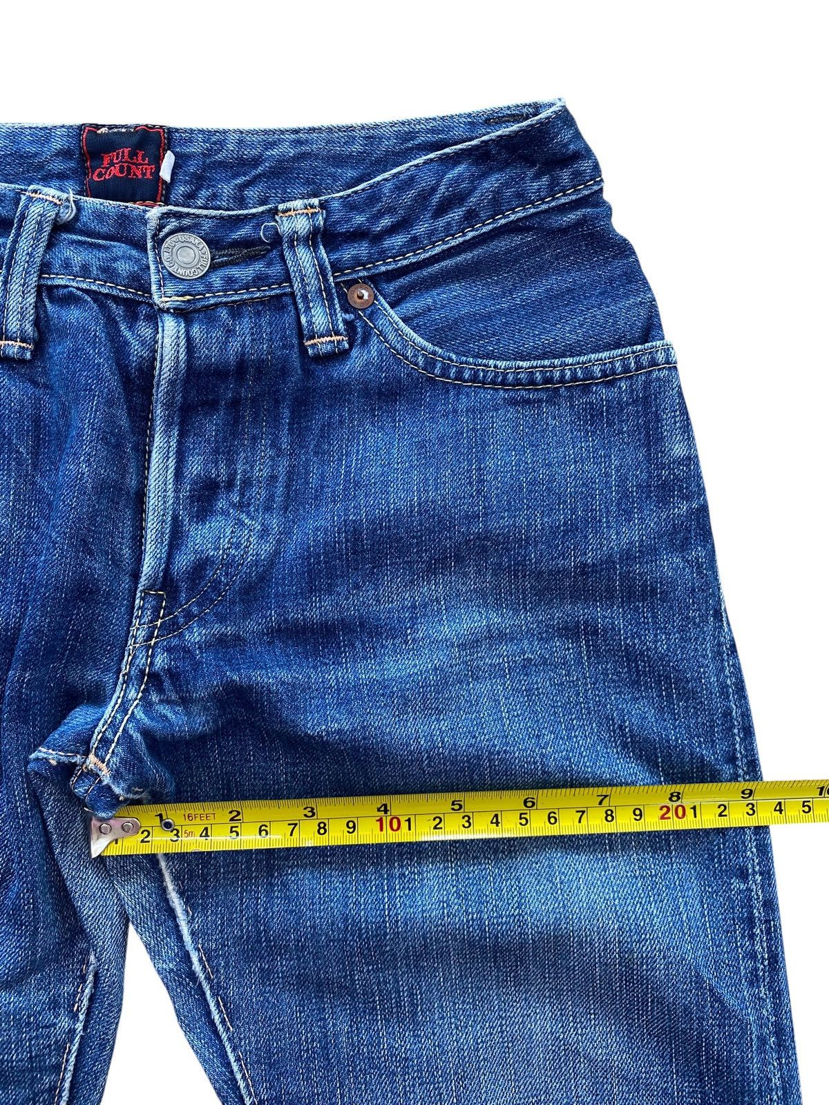 Full Count & Co. Full Count X Selvedge Blue Wash Style Straight Leg Jeans Size US 26 / EU 42 - 7 Thumbnail
