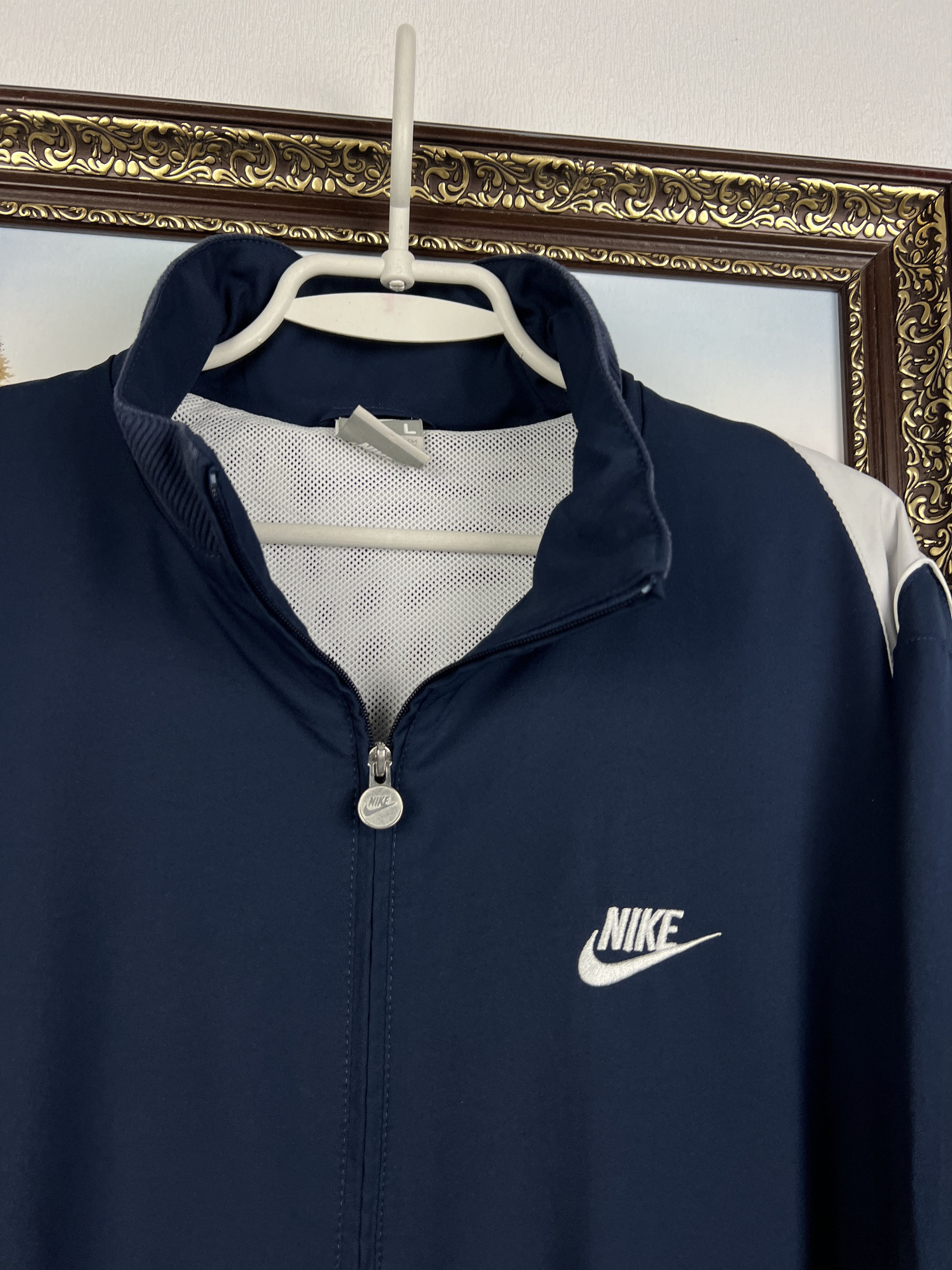 Nike Track Suit Jacket Pants Set Swoosh Rare Hype Track Top Size US L / EU 52-54 / 3 - 4 Thumbnail