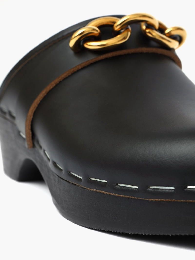 Saint Laurent Paris New Saint Laurent Le Maillon Clog IT 37/ US 7 Size US 7 / IT 37 - 3 Thumbnail