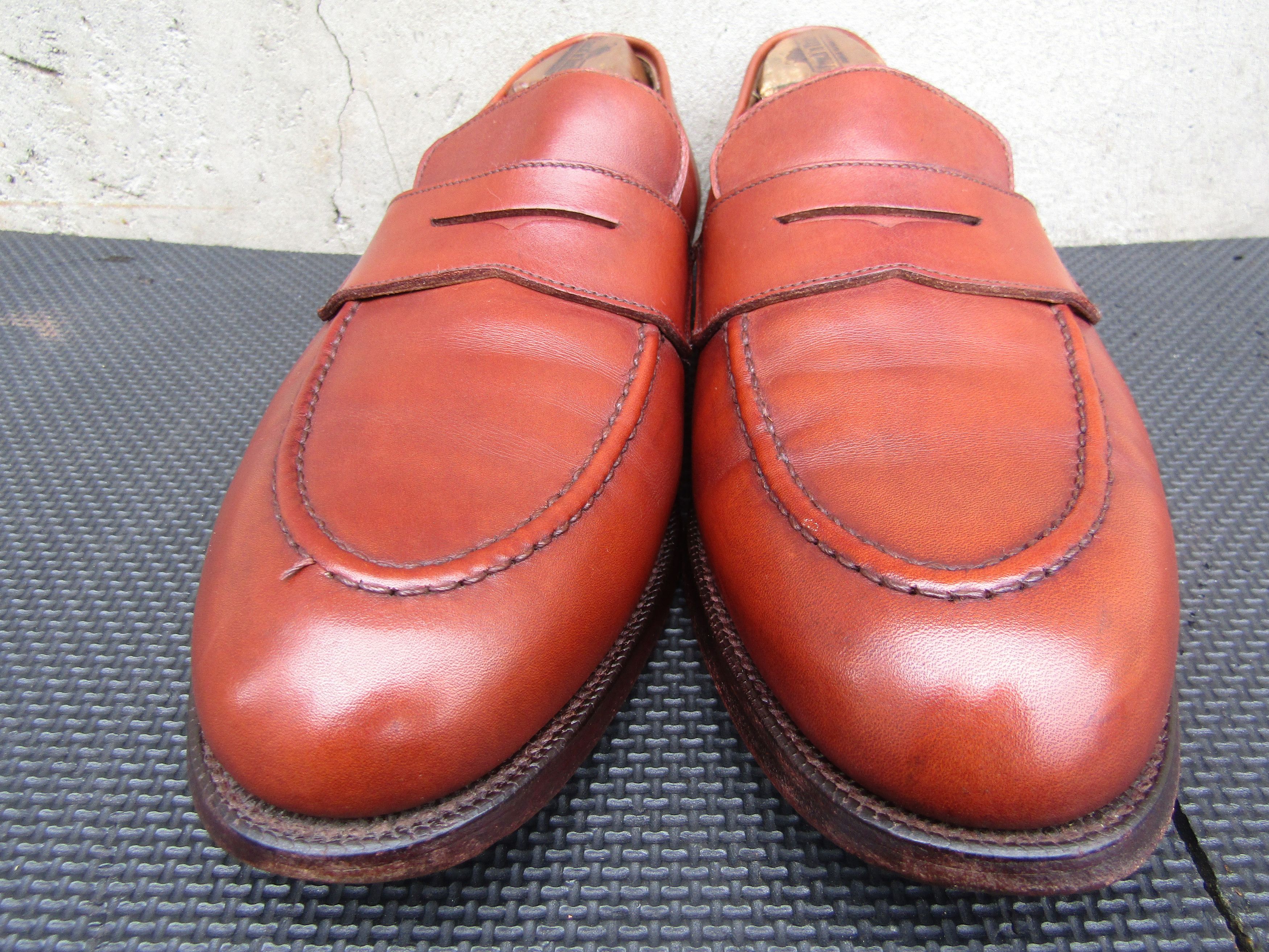 Crockett & Jones Crockett & Jones EATON Boston Brown Leather Penny Loafers Size US 9.5 / EU 42-43 - 7 Thumbnail