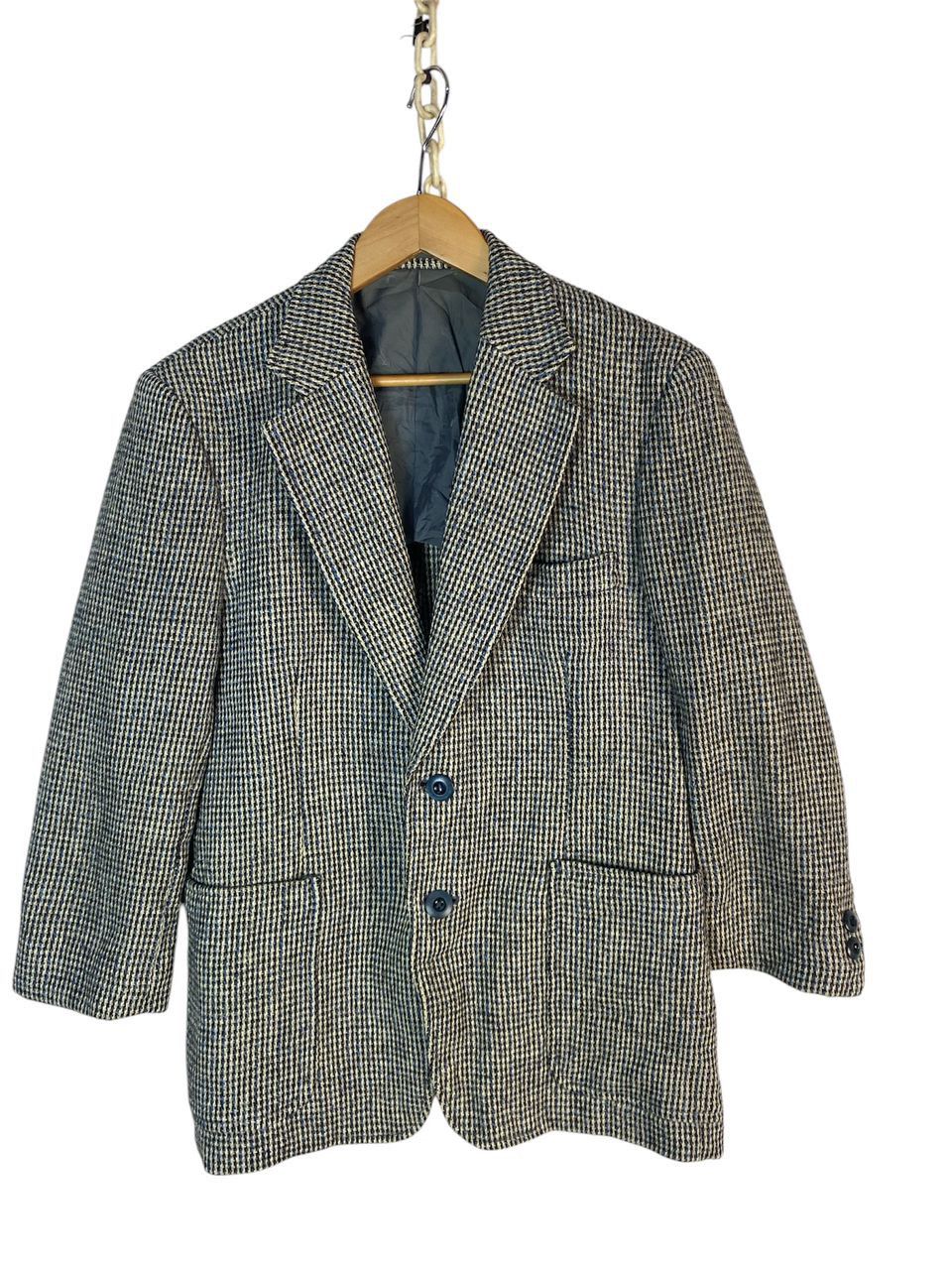 Vintage Harris tweed wool blazer jacket