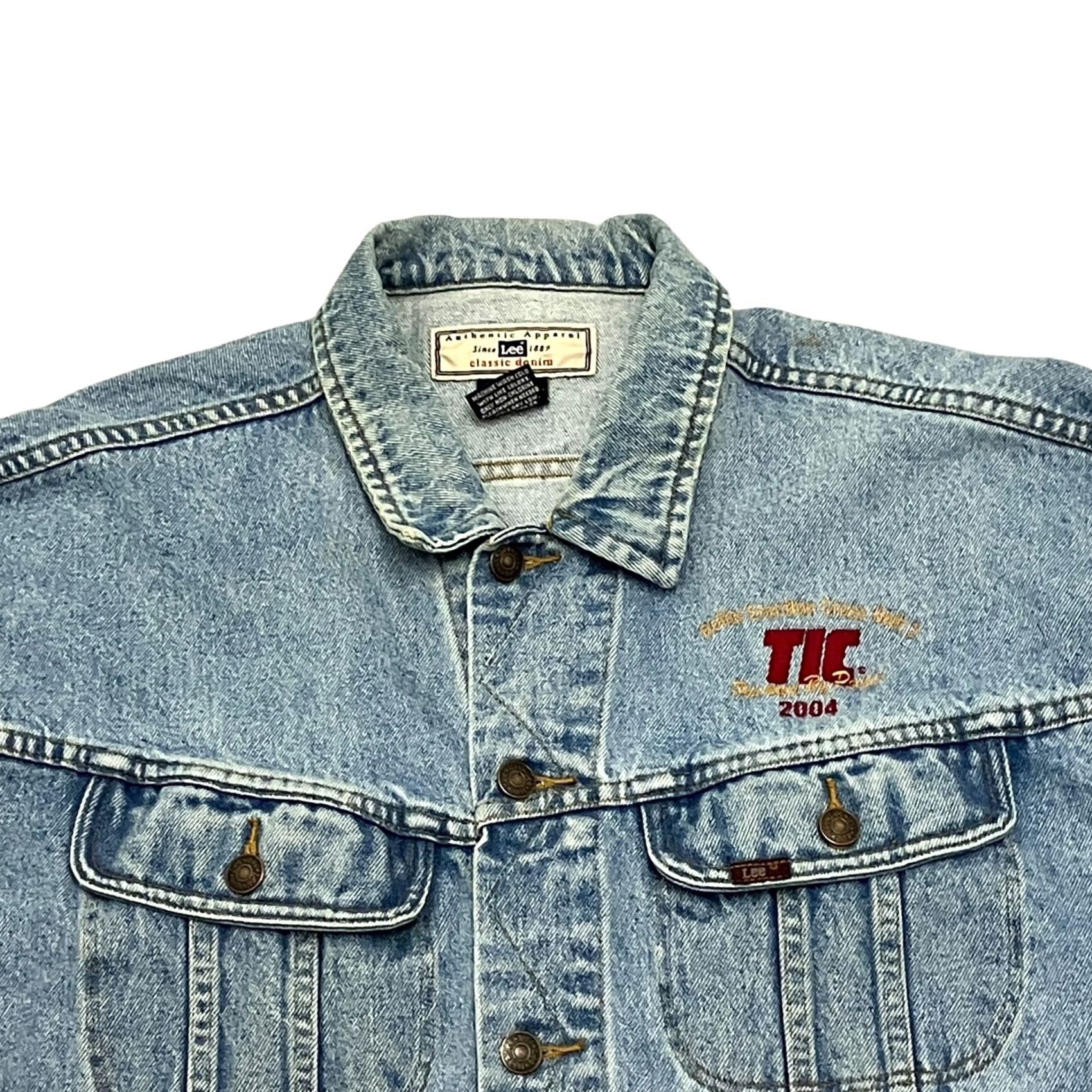 Lee Vintage Lee Denim Jacket XL Blue Trucker 90s Western Mens Size US XL / EU 56 / 4 - 2 Thumbnail