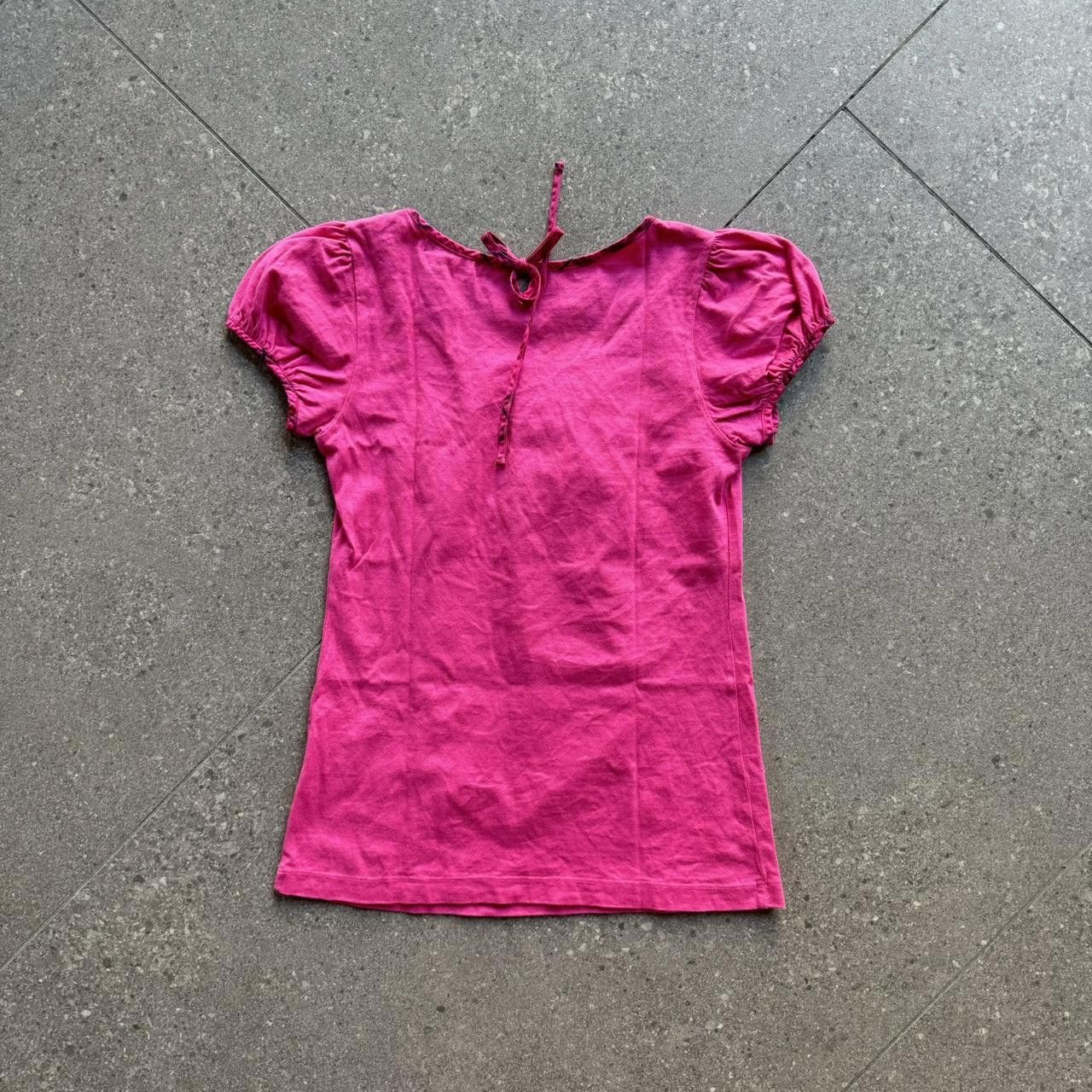 Burberry Burberry Pink Blouse With Tie Detail Size ONE SIZE - 4 Thumbnail