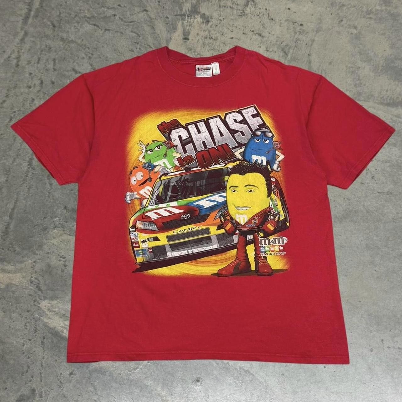 Chase Authentics × Vintage Vintage Y2K Chase Authentics M&M Kyle Busch T-Shirt Size US XL / EU 56 / 4 - 1 Thumbnail
