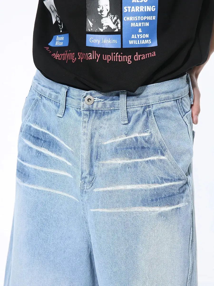Japanese Brand Retro loose high street denim shorts Size US 32 / EU 48 - 4 Thumbnail