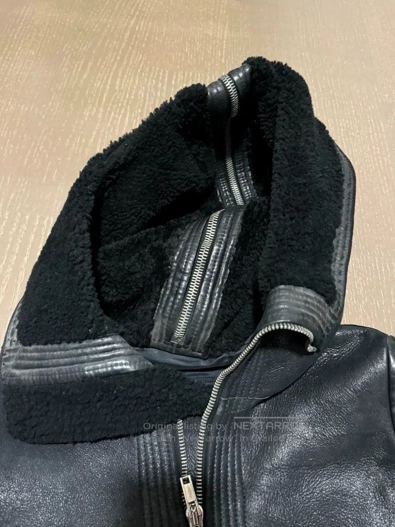Rick Owens Rick Owens Hooded Leather Jacket. Size US M / EU 48-50 / 2 - 4 Thumbnail