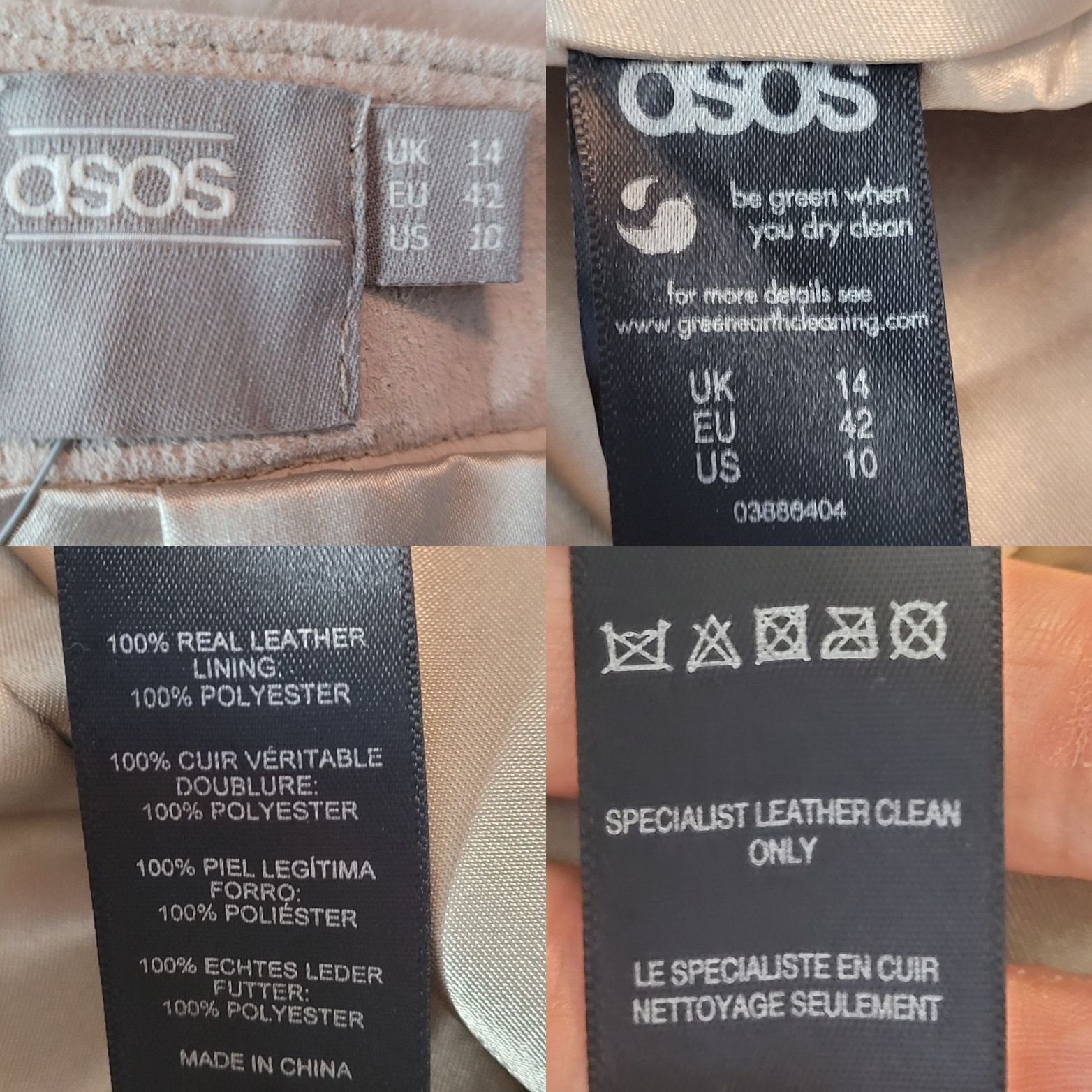 Asos ASOS Suede Leather Tie Wrap Midi Skirt US 10 UK 14 EU42 Ecru Size 32" / US 10 / IT 46 - 3 Thumbnail