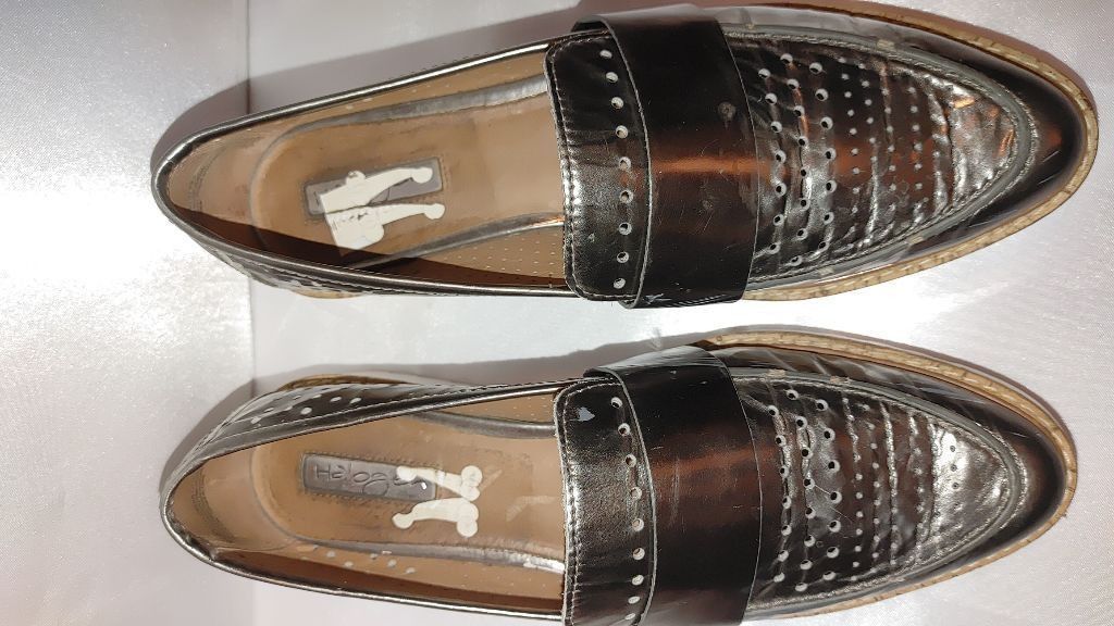 The Unbranded Brand Halogen Emily Metallic Silver Slip On Size 8.5 Size US 8.5 / IT 38.5 - 7 Thumbnail
