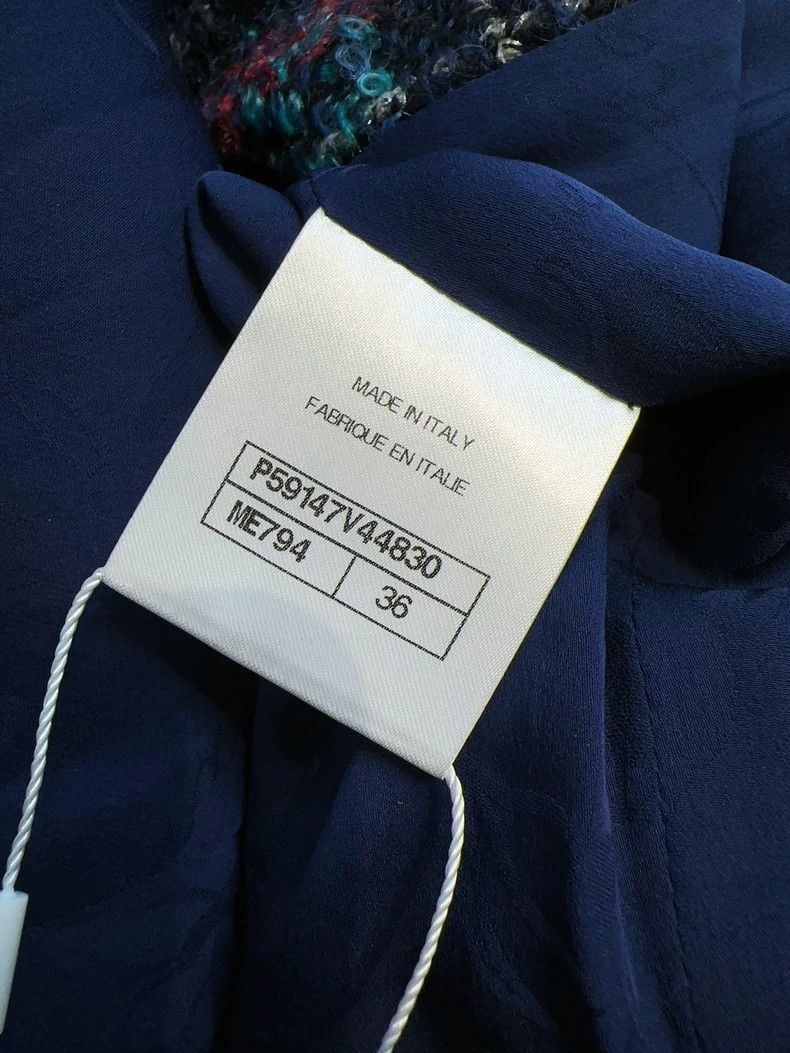 Chanel Chanel Hamburger series tweed red and blue plaid navy coll Size XS / US 0-2 / IT 36-38 - 7 Thumbnail