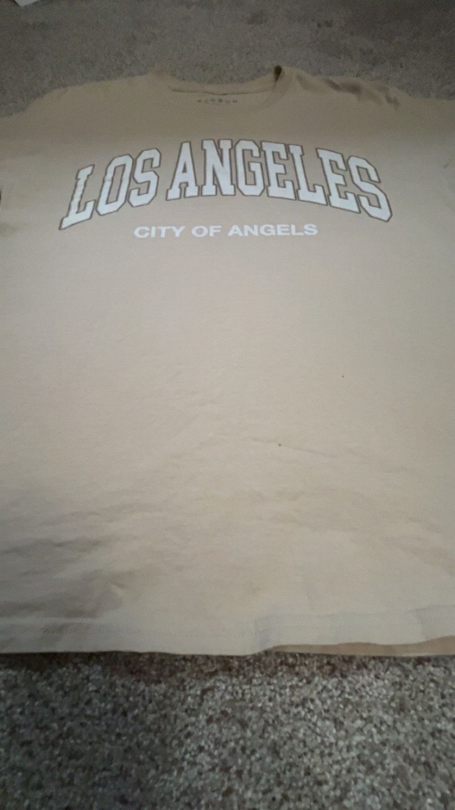 Pacsun PacSun Los Angeles Tee (Beige, Size Medium) Size US M / EU 48-50 / 2 - 2 Thumbnail