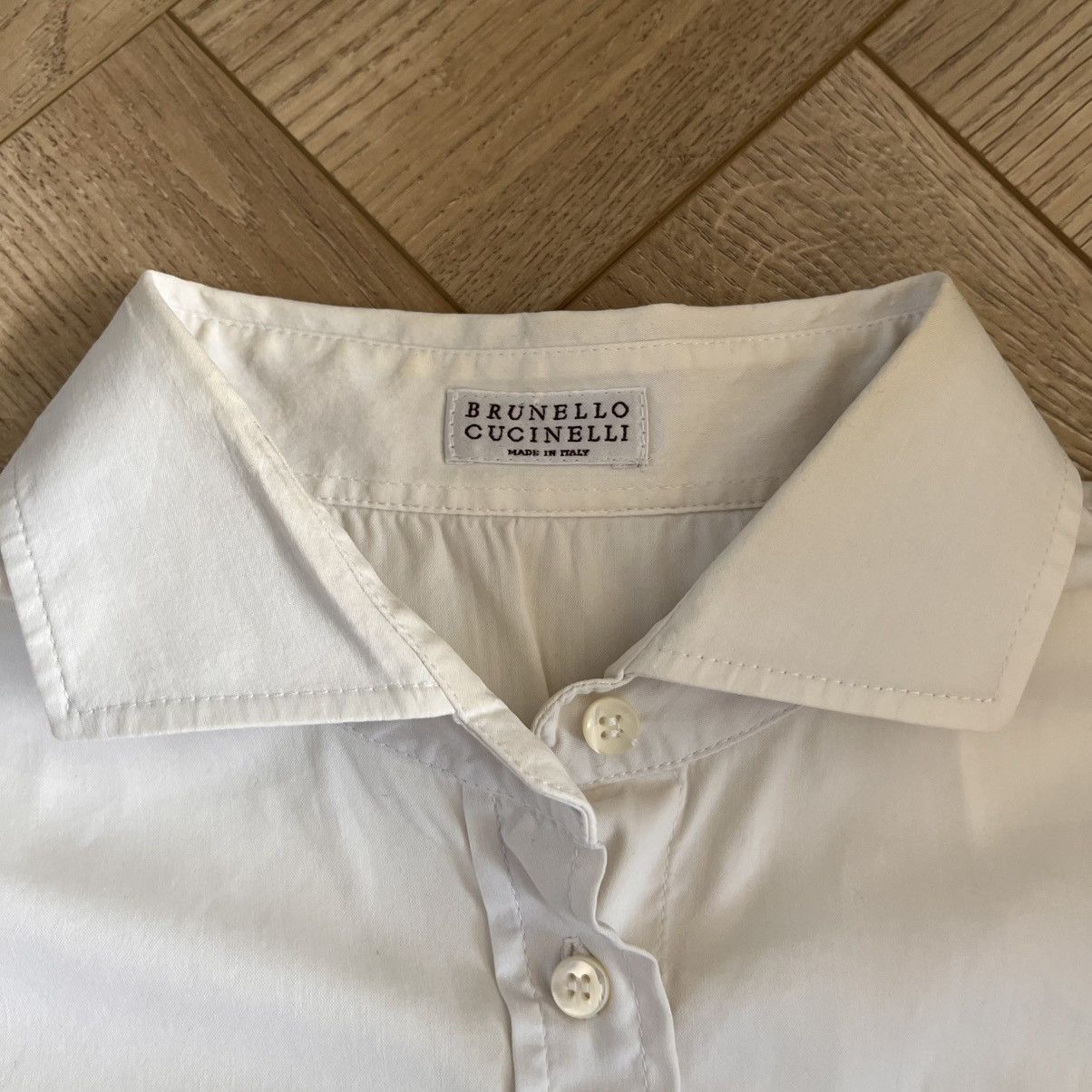 Brunello Cucinelli Brunello Cucinelli Stretch Shirt Size L / US 10 / IT 46 - 4 Thumbnail
