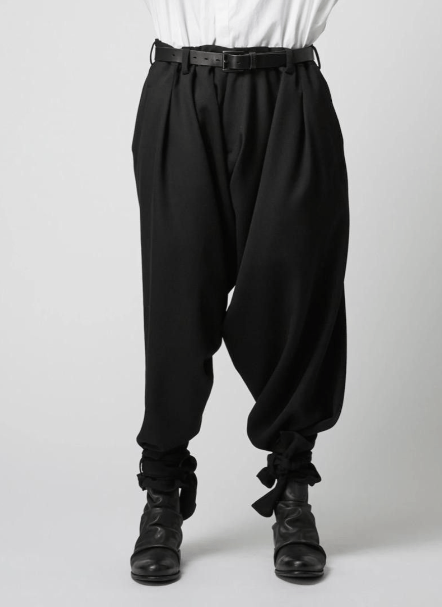 Yohji Yamamoto Yohji Yamamoto Pour Homme - TWISTED HEM DRAPED PANTS Size US 30 / EU 46 - 5 Thumbnail