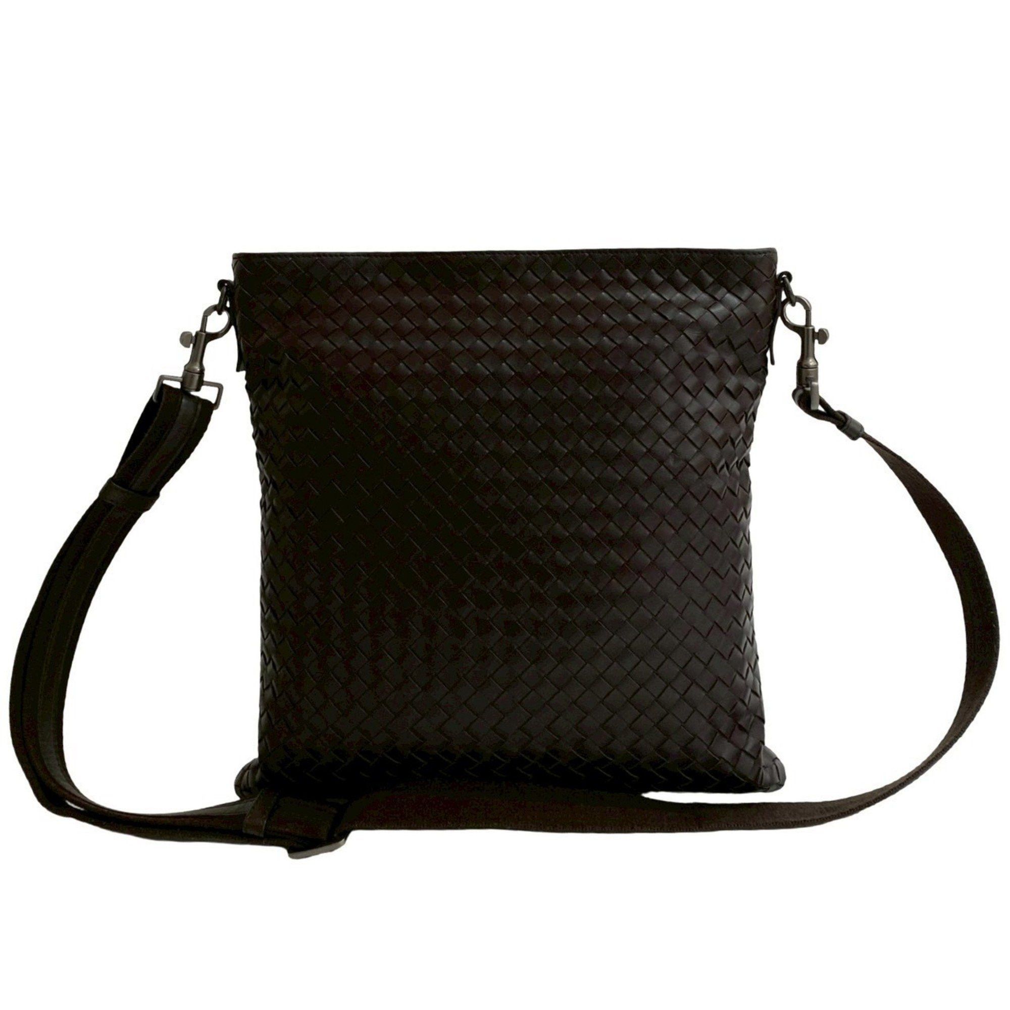 BOTTEGA VENETA Intrecciato Leather Shoulder Bag, Body Business A4