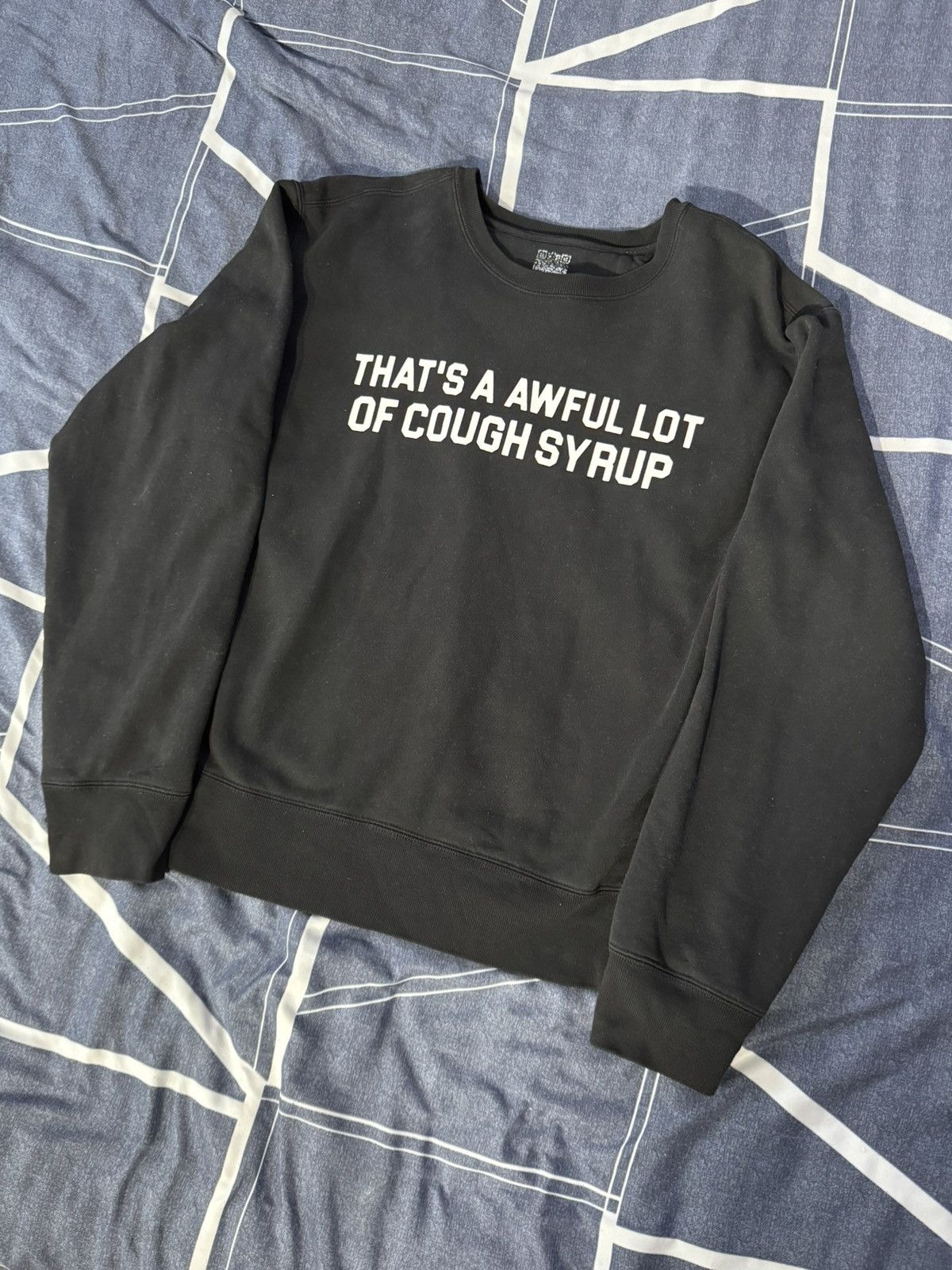 Awful Lot of Cough Syrup Awful Lot of Cough Syrup Black Sweater Size US XL / EU 56 / 4 - 2 Thumbnail