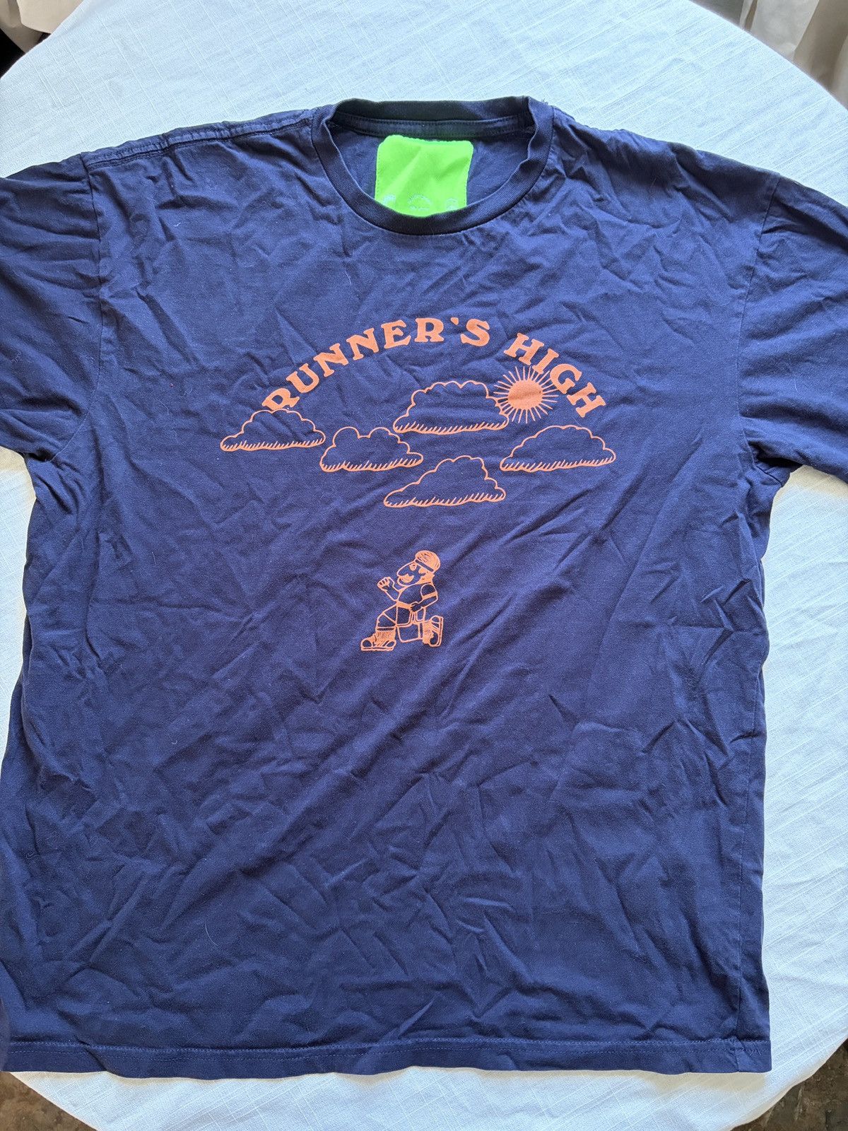 Mister Green Mister Green Life Store Runner's High Tee — Navy / Size L Size US L / EU 52-54 / 3 - 1 Thumbnail